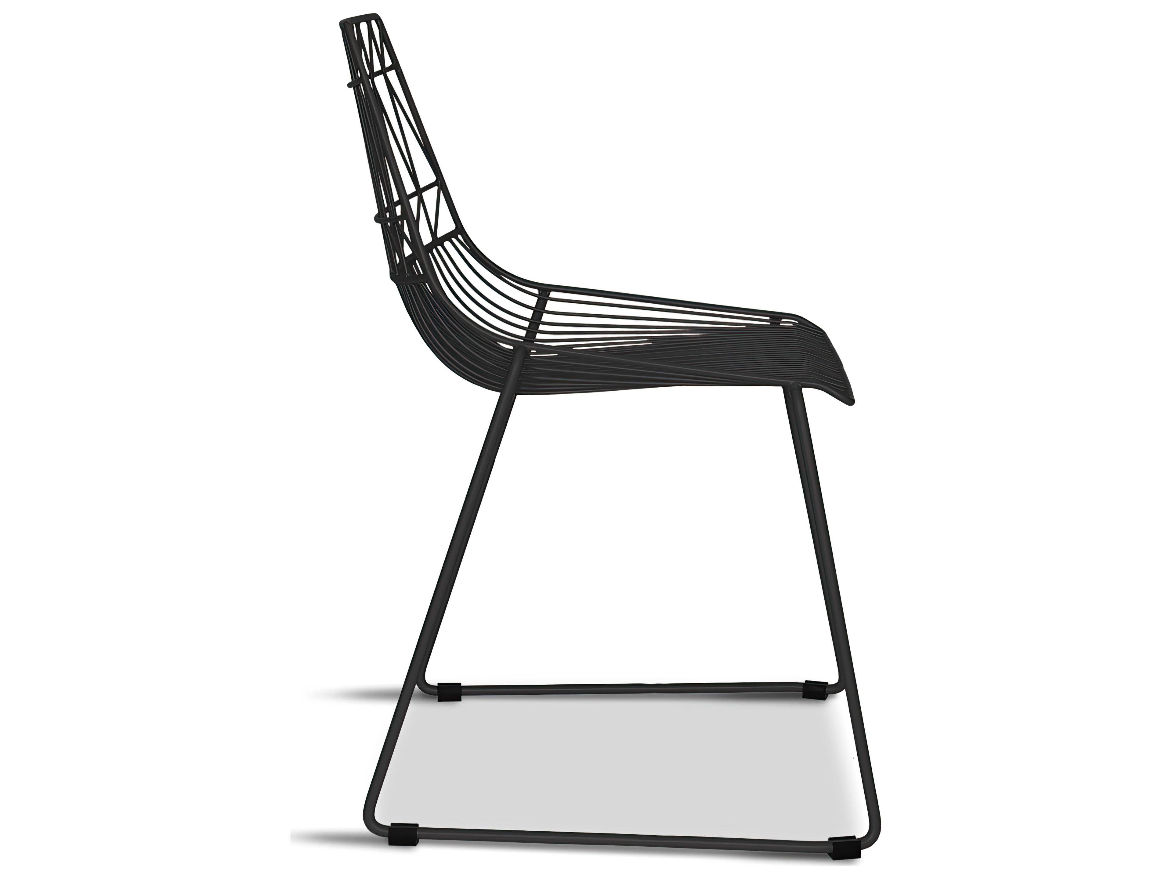 Harmonia Living Ace Steel Stackable Outdoor Dining Side Chair