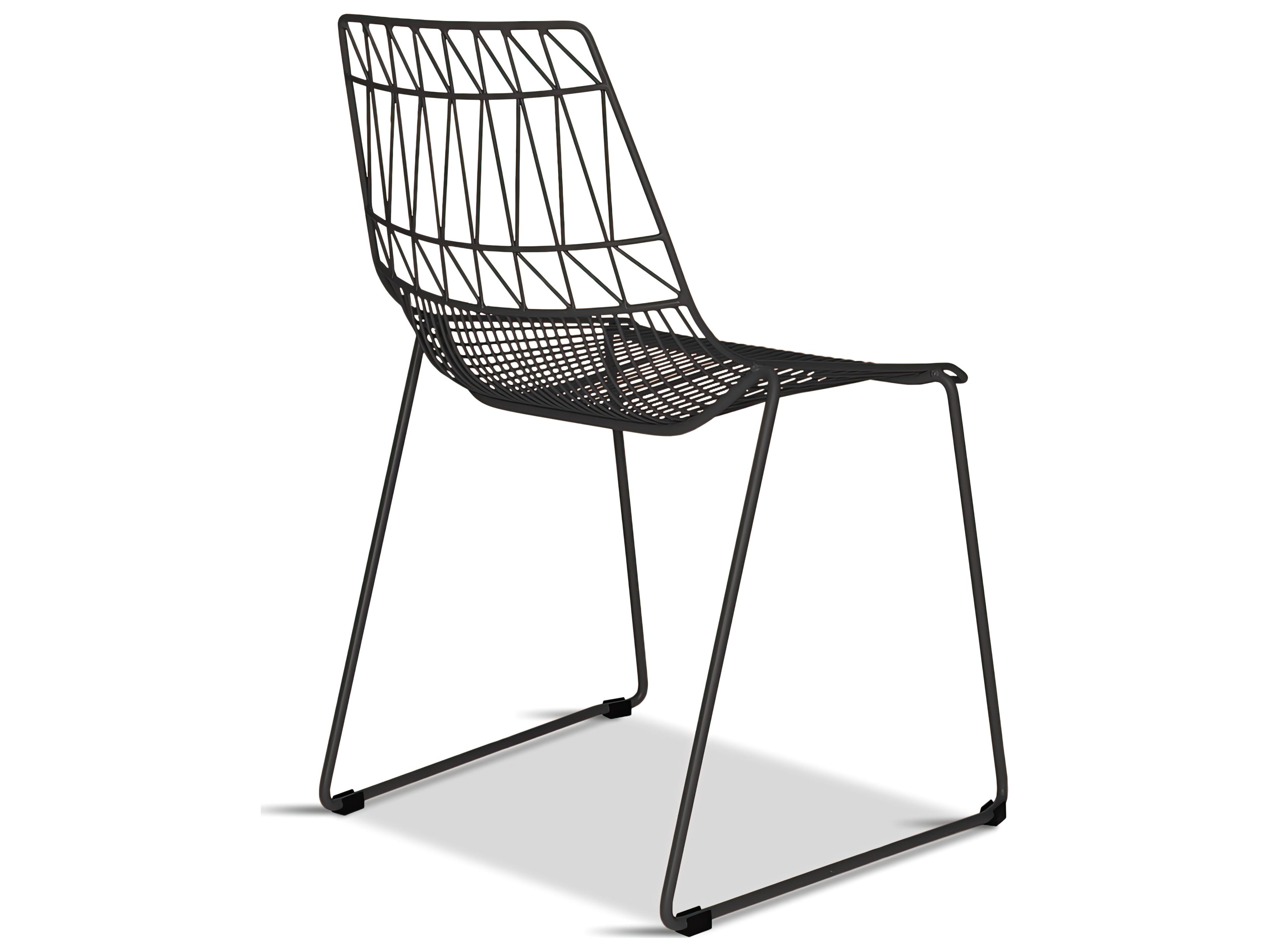 Harmonia Living Ace Steel Stackable Outdoor Dining Side Chair