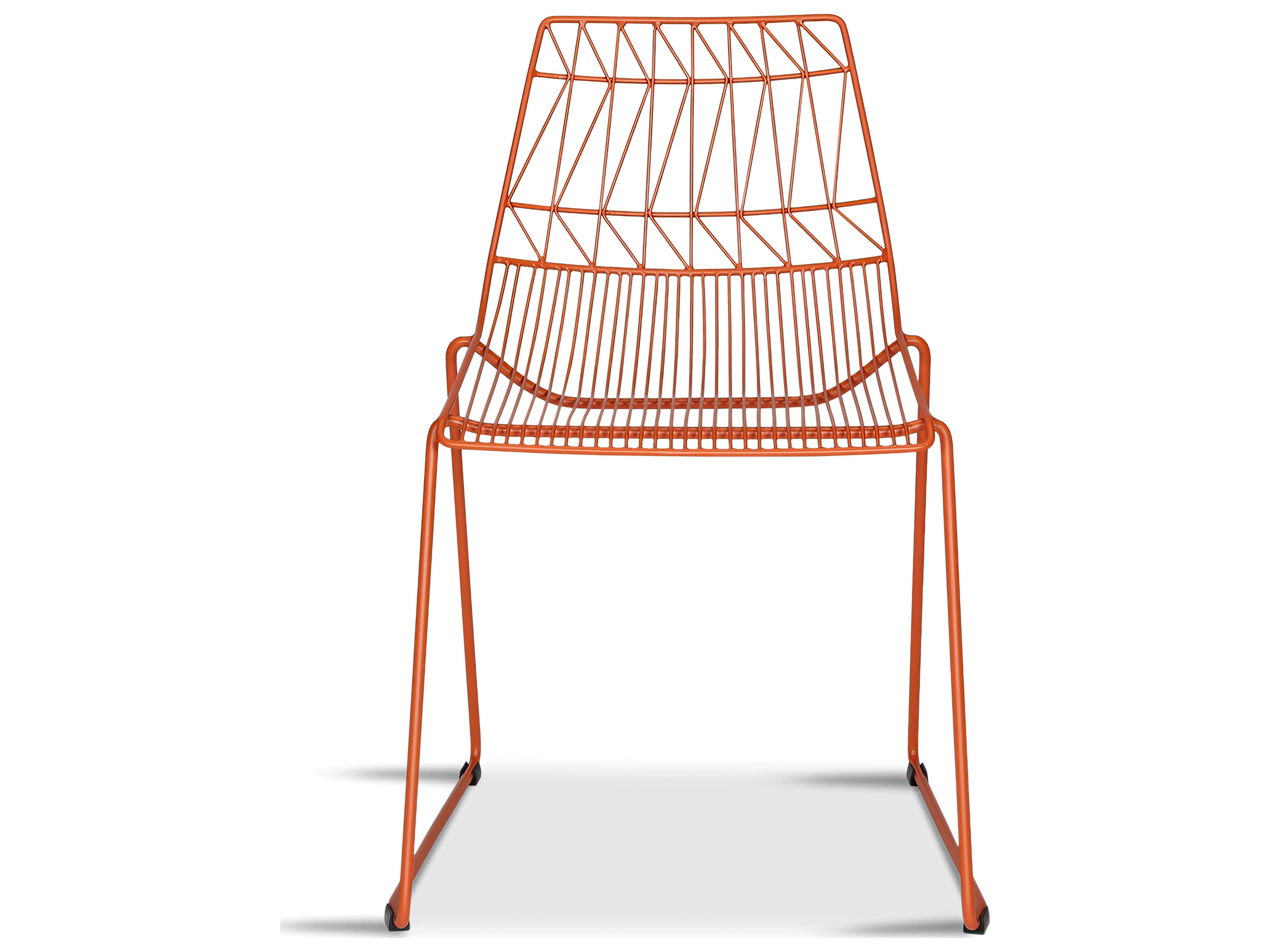 Harmonia Living Ace Steel Stackable Outdoor Dining Side Chair