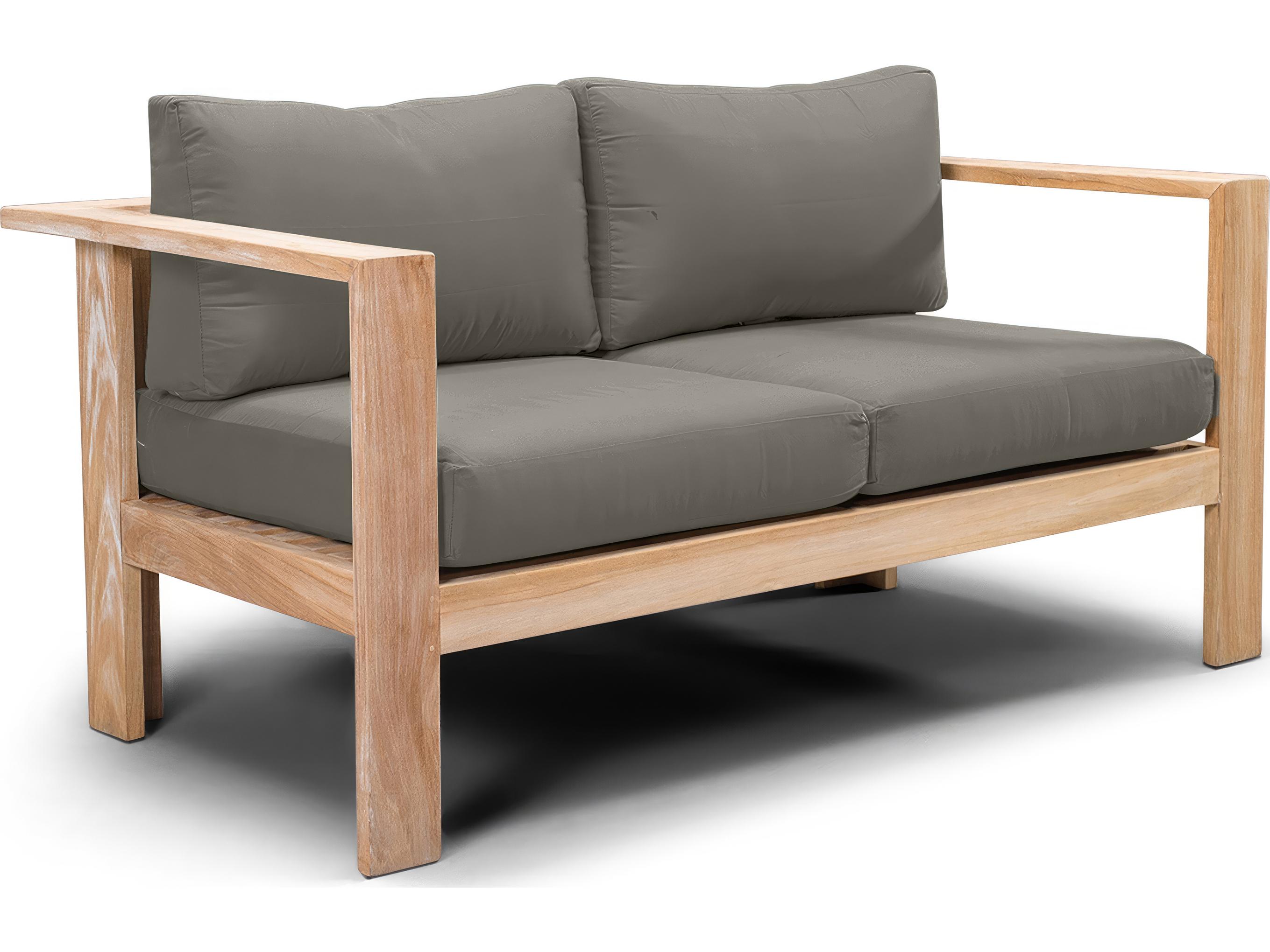 Harmonia Living Ando Teak Outdoor Patio Loveseat