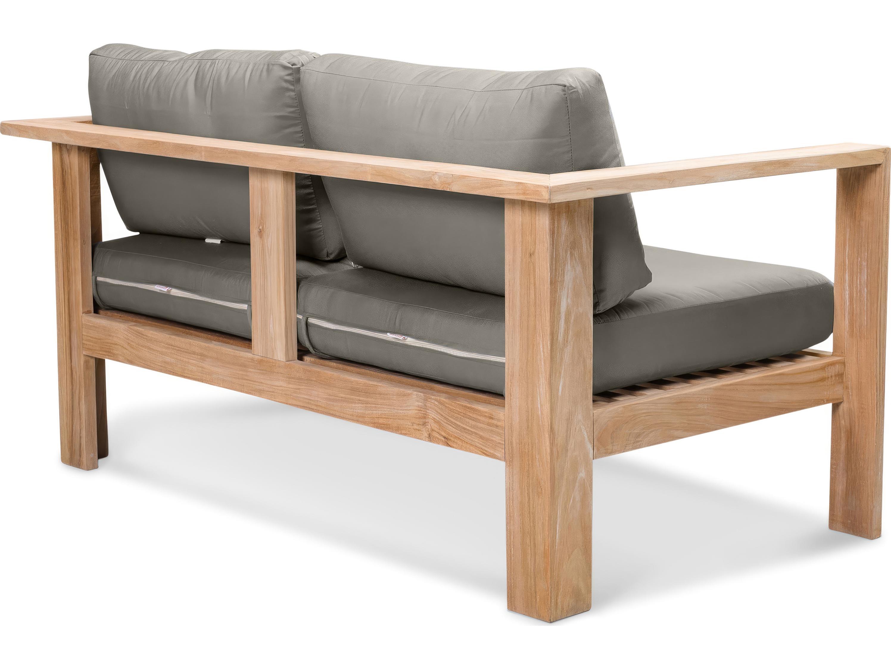 Harmonia Living Ando Teak Outdoor Patio Loveseat