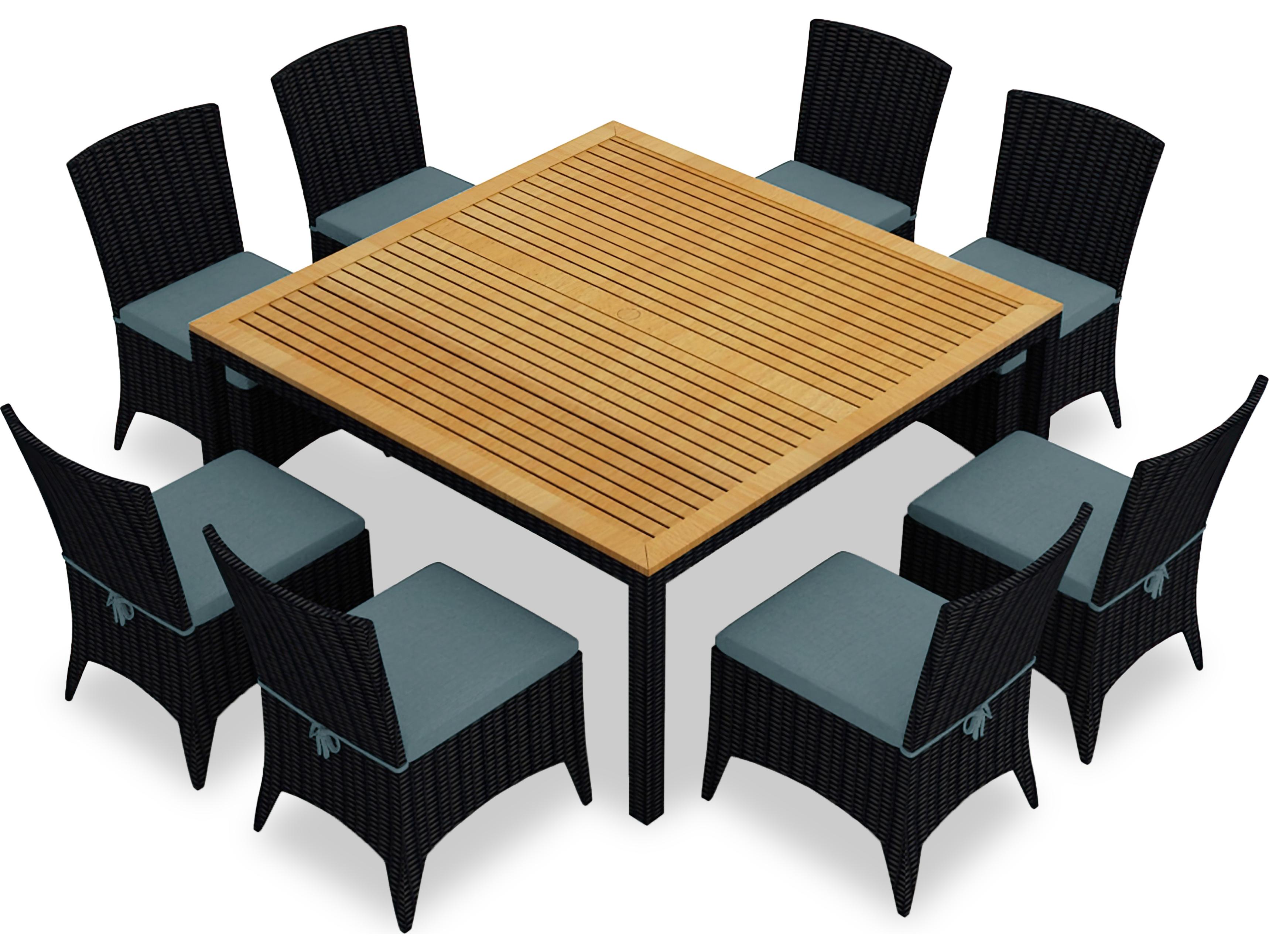 Harmonia Living Arbor Wicker 9 Piece Patio Dining Set