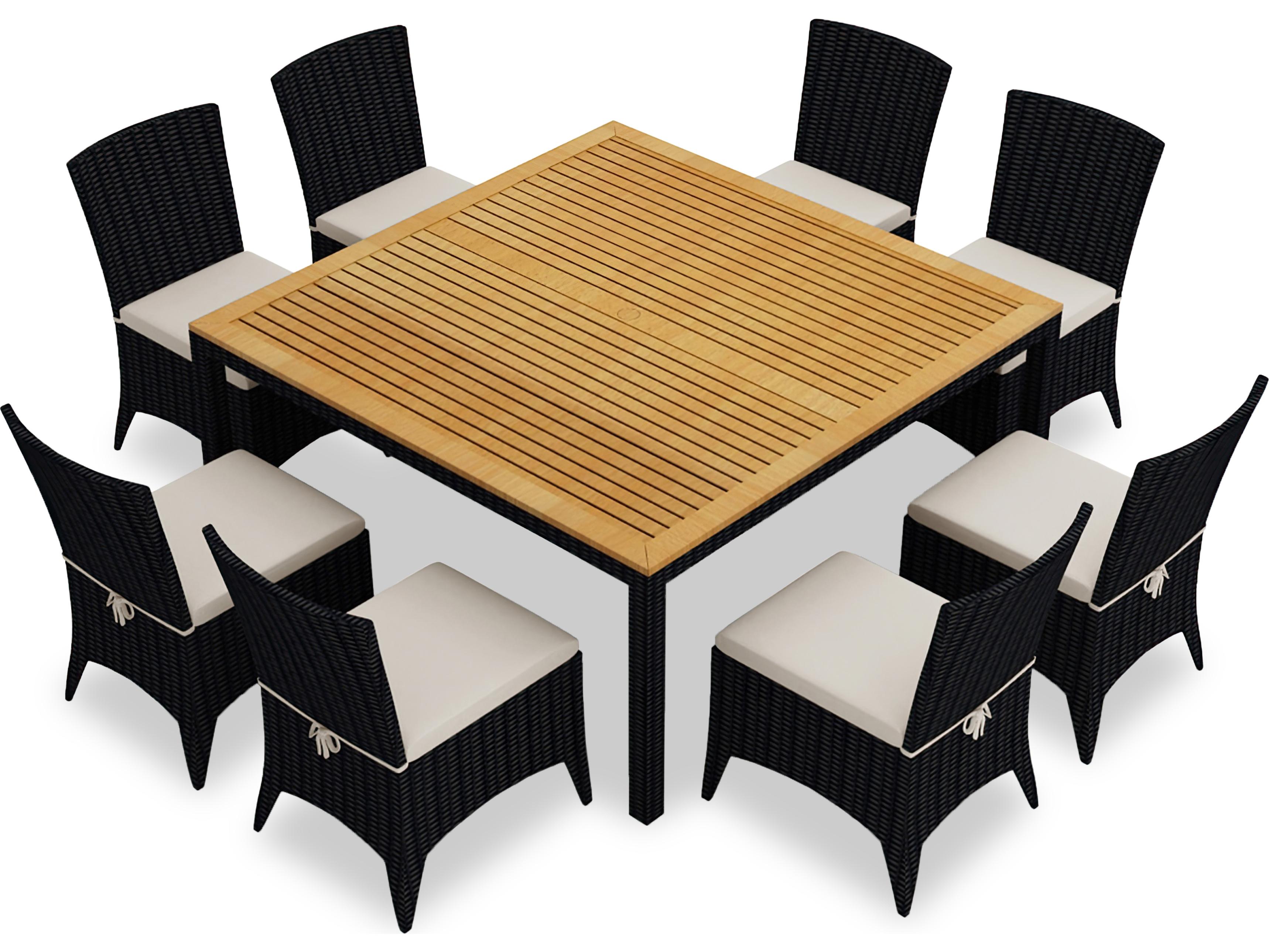 Harmonia Living Arbor Wicker 9 Piece Patio Dining Set