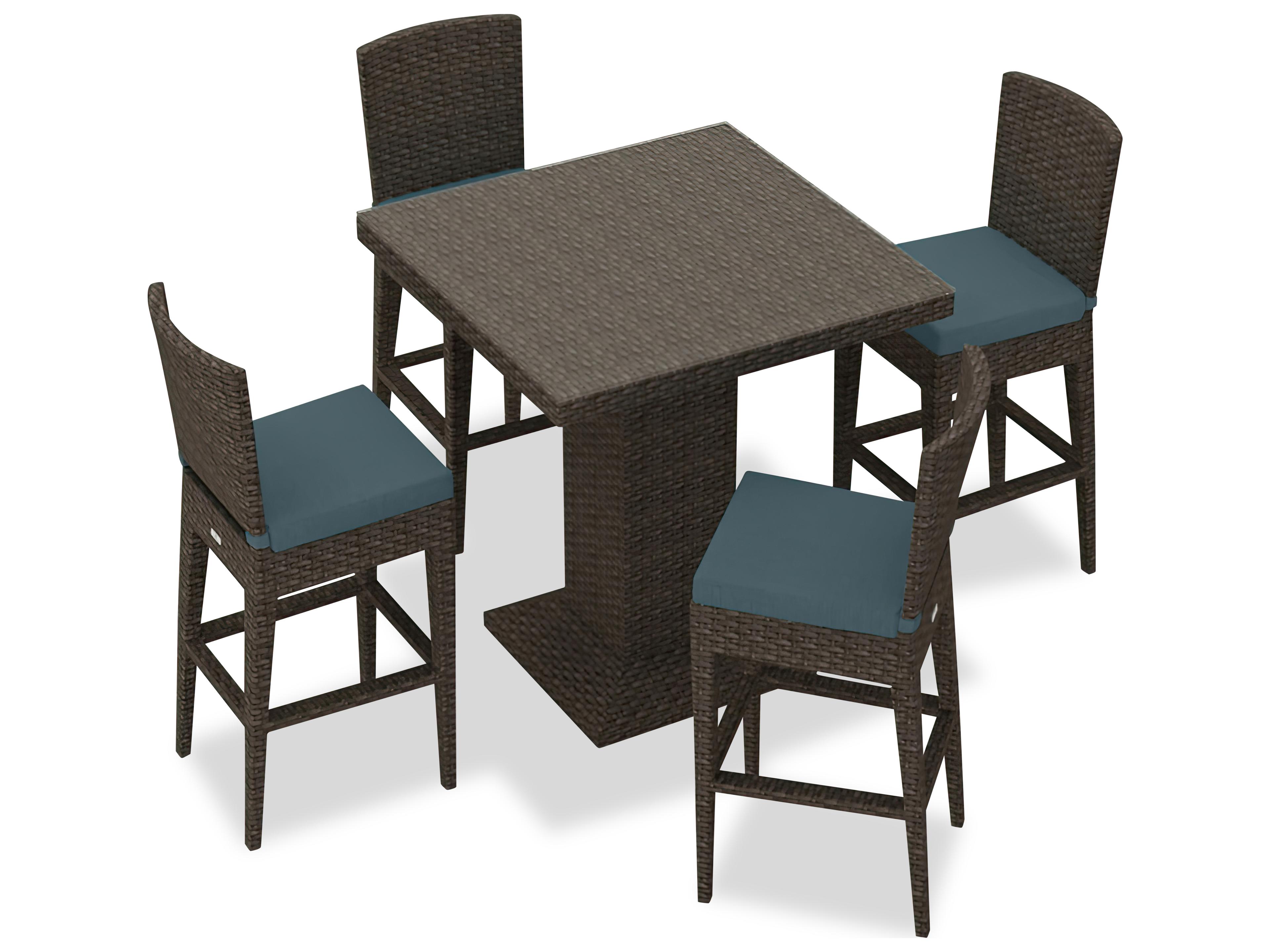 Harmonia Living Arden Wicker 5 Piece Bar Set