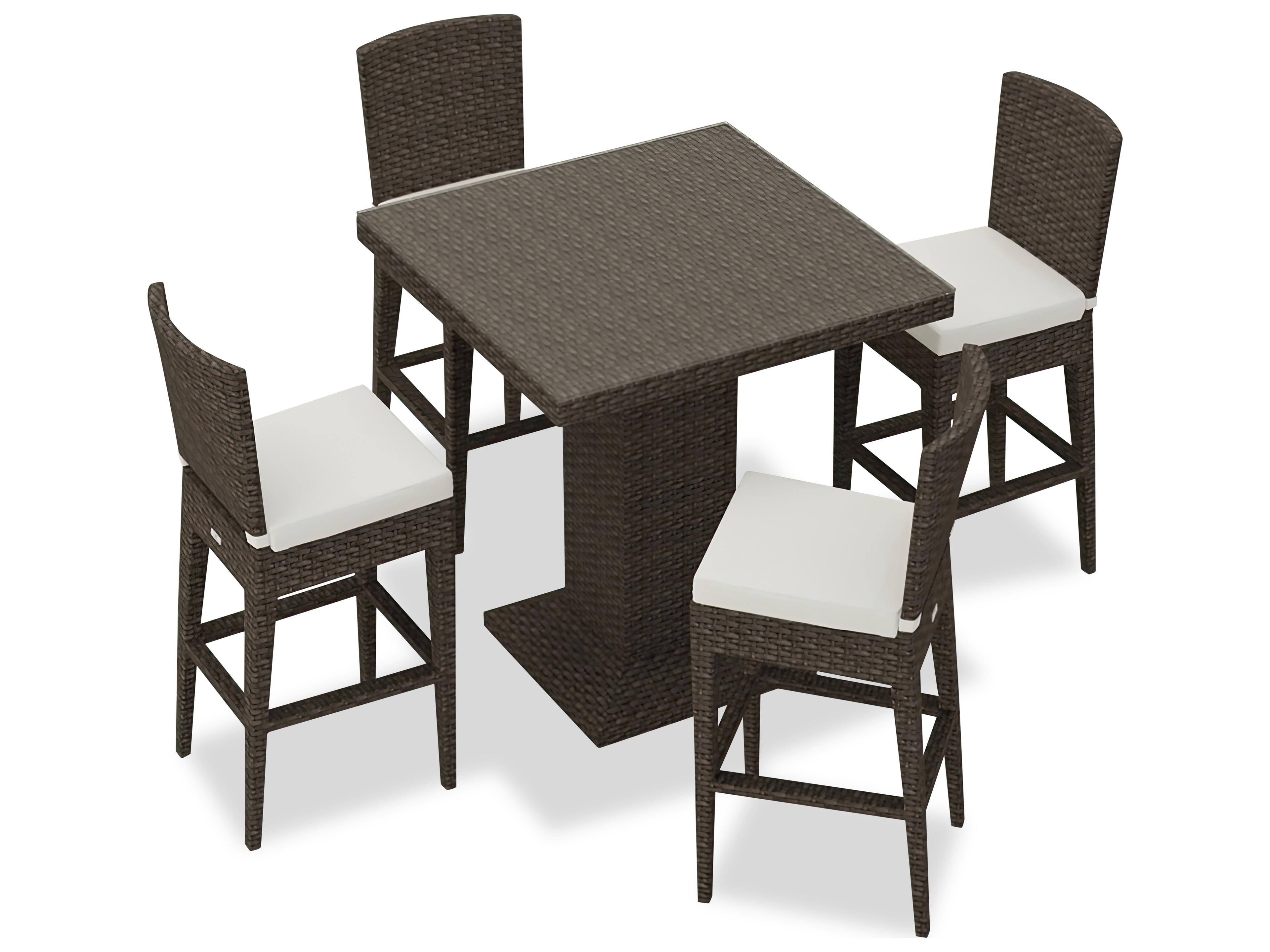 Harmonia Living Arden Wicker 5 Piece Bar Set