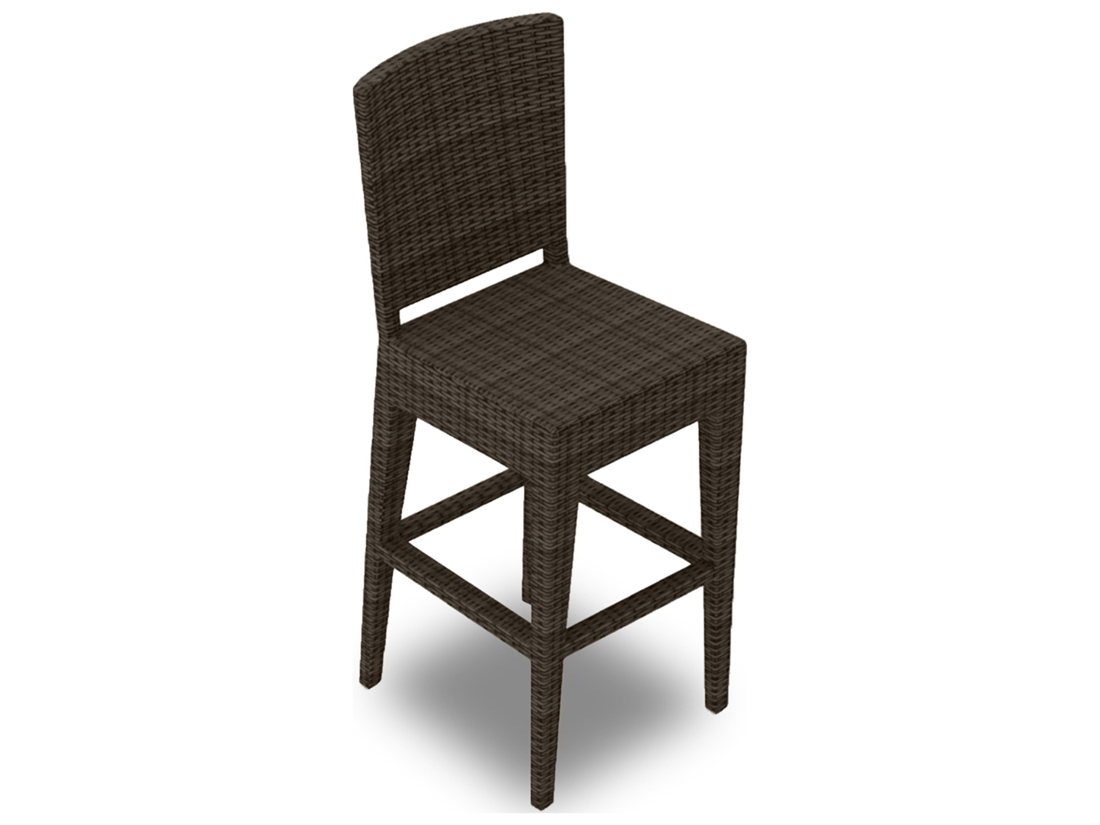 Harmonia Living Arden Wicker Outdoor Patio Bar Chair