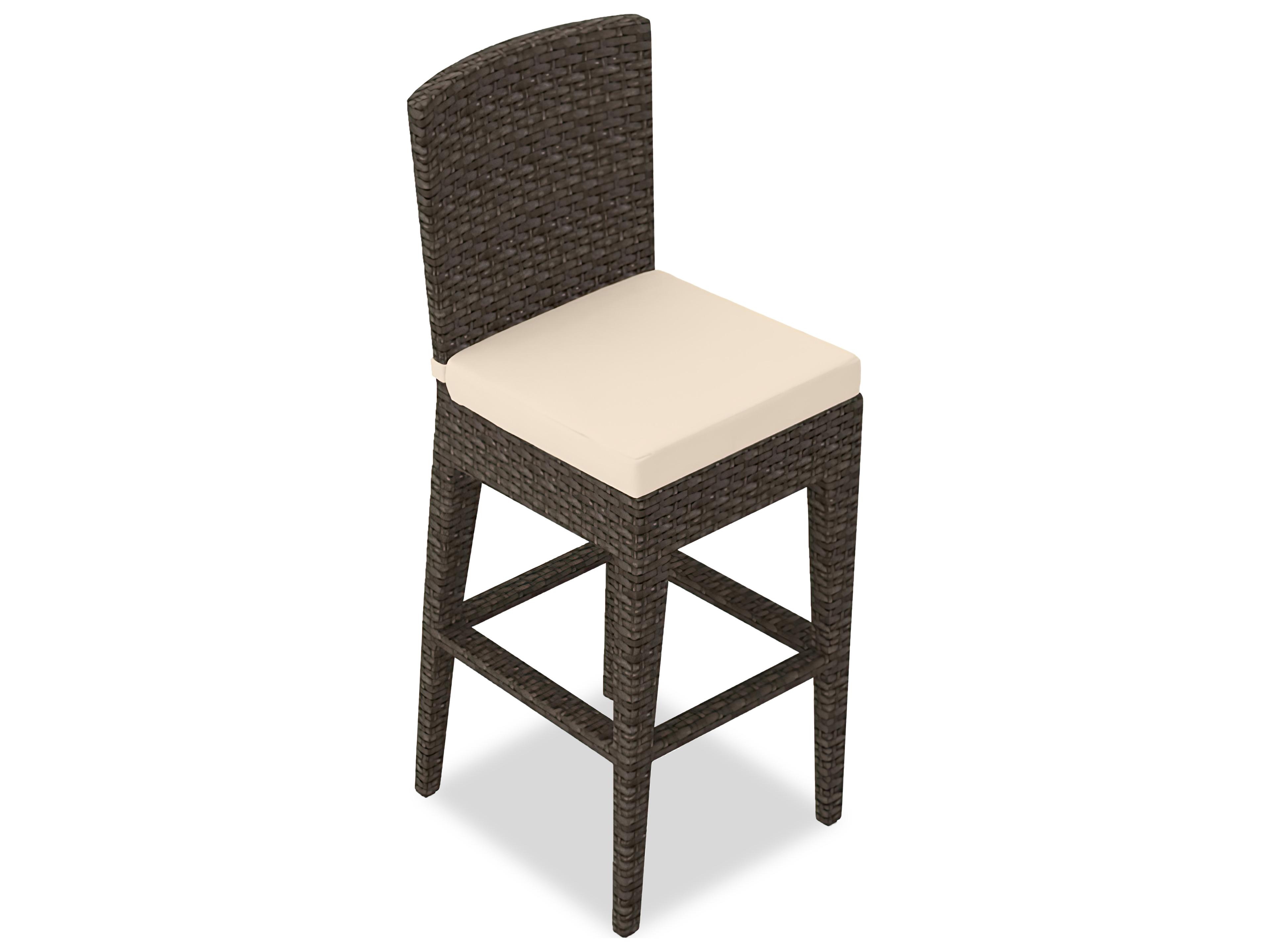 Harmonia Living Arden Wicker Outdoor Patio Bar Chair