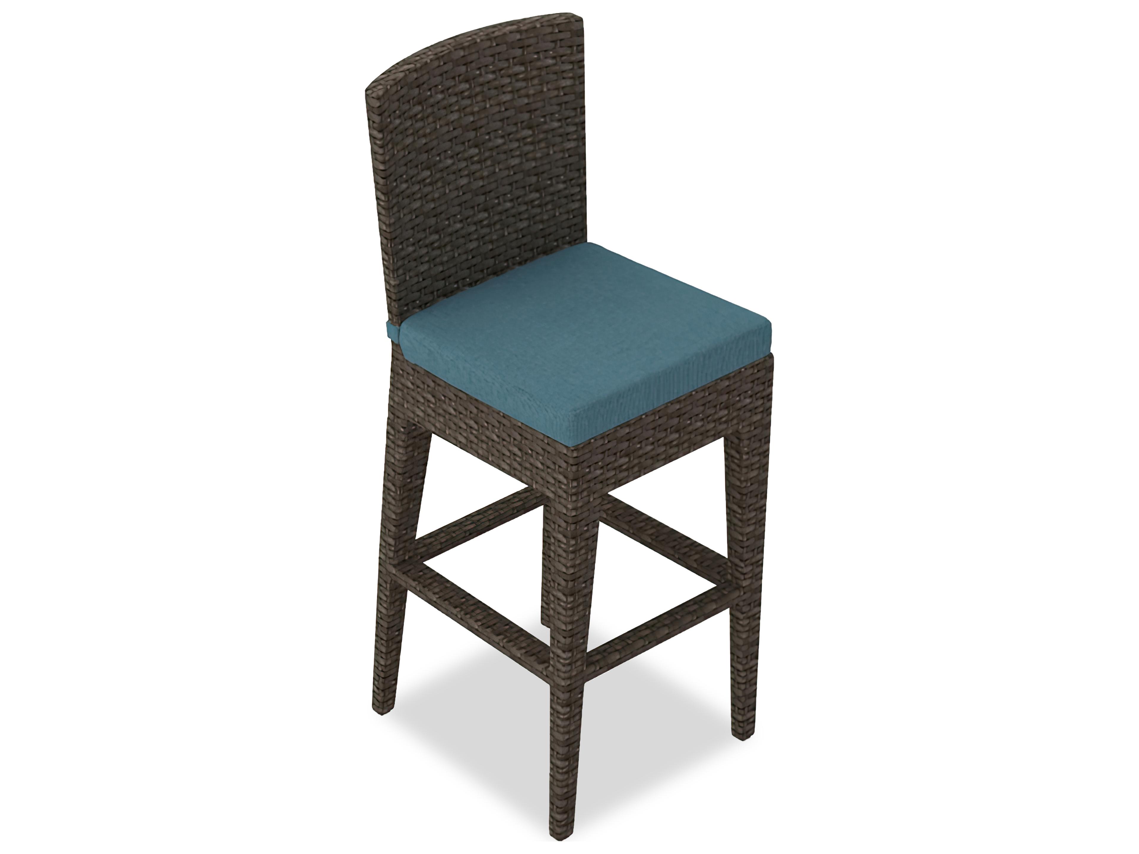 Harmonia Living Arden Wicker Outdoor Patio Bar Chair