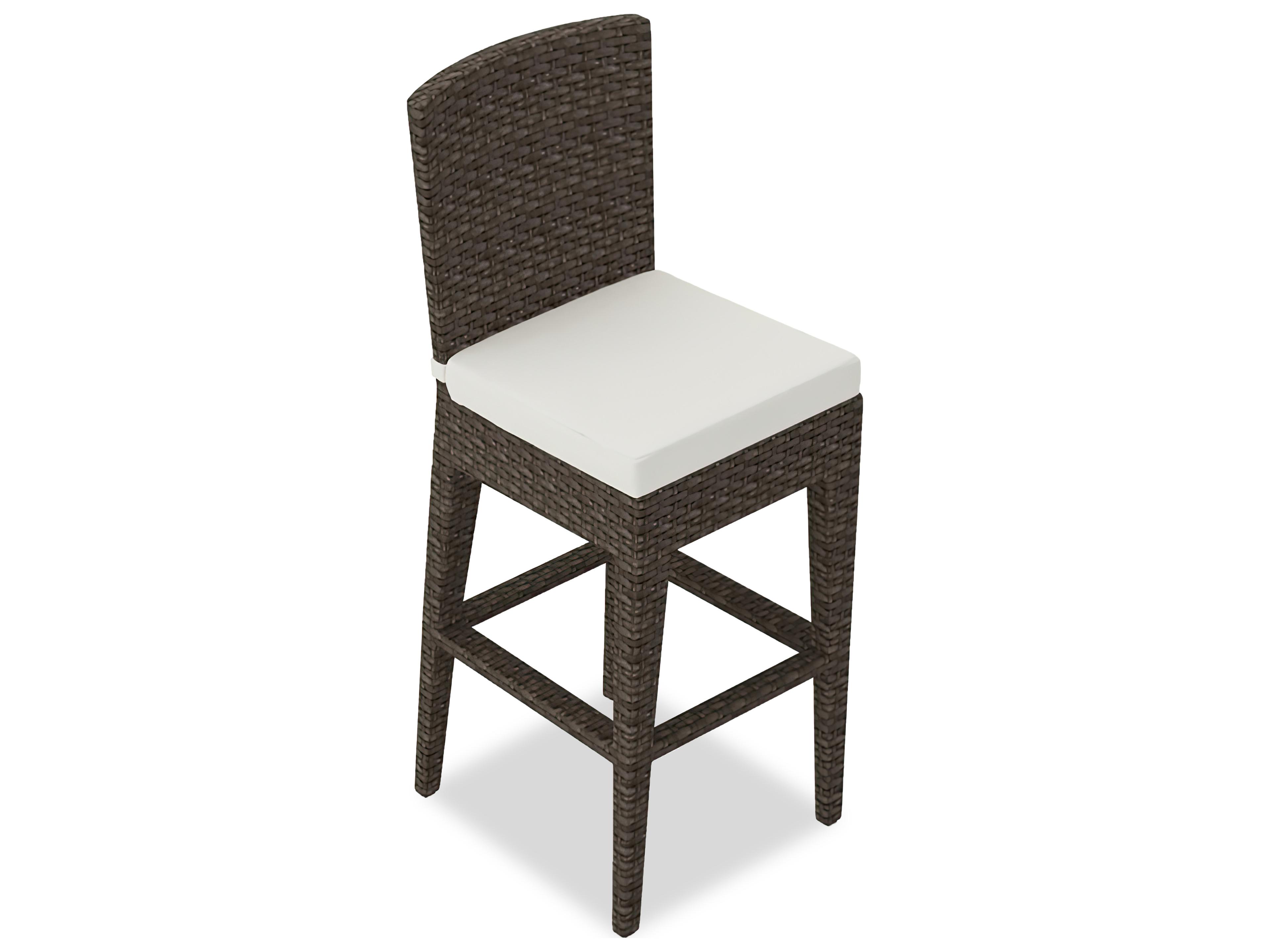 Harmonia Living Arden Wicker Outdoor Patio Bar Chair