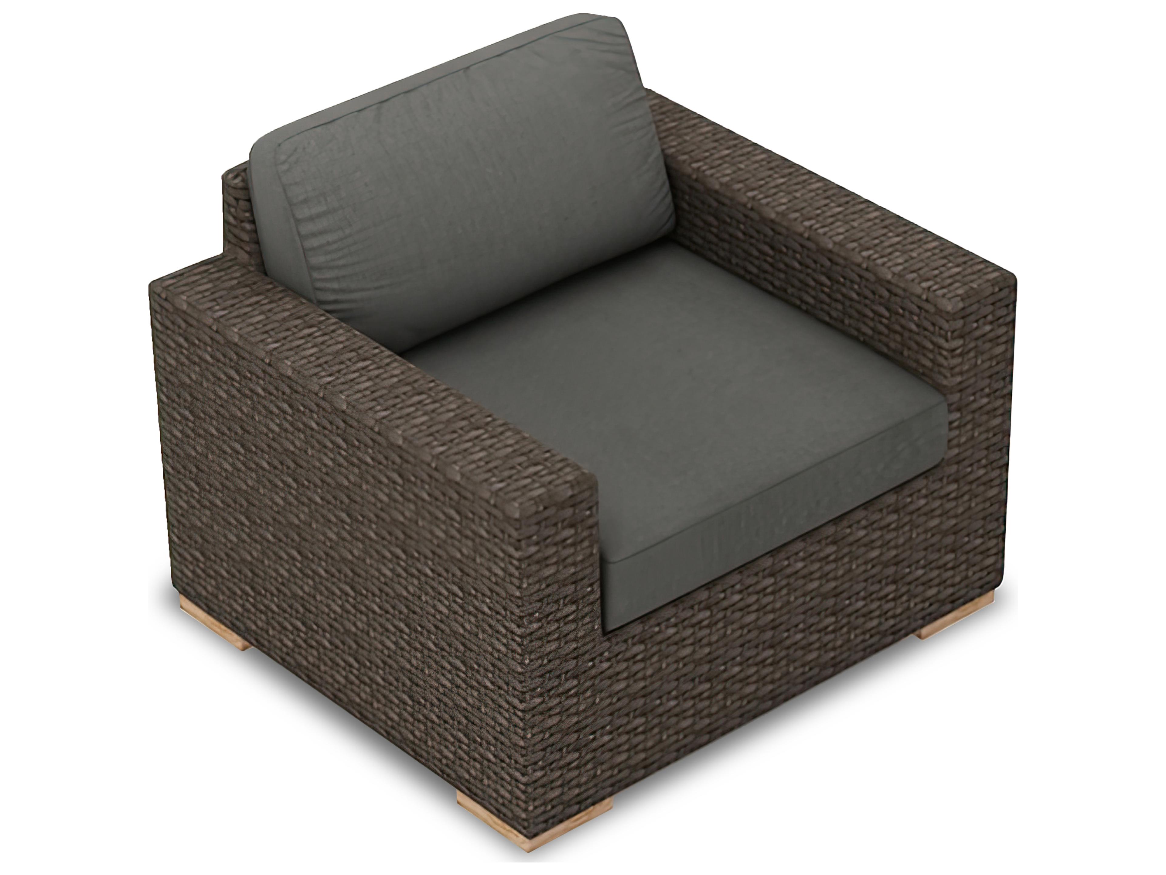 Harmonia Living Arden Wicker Outdoor Patio Lounge Chair