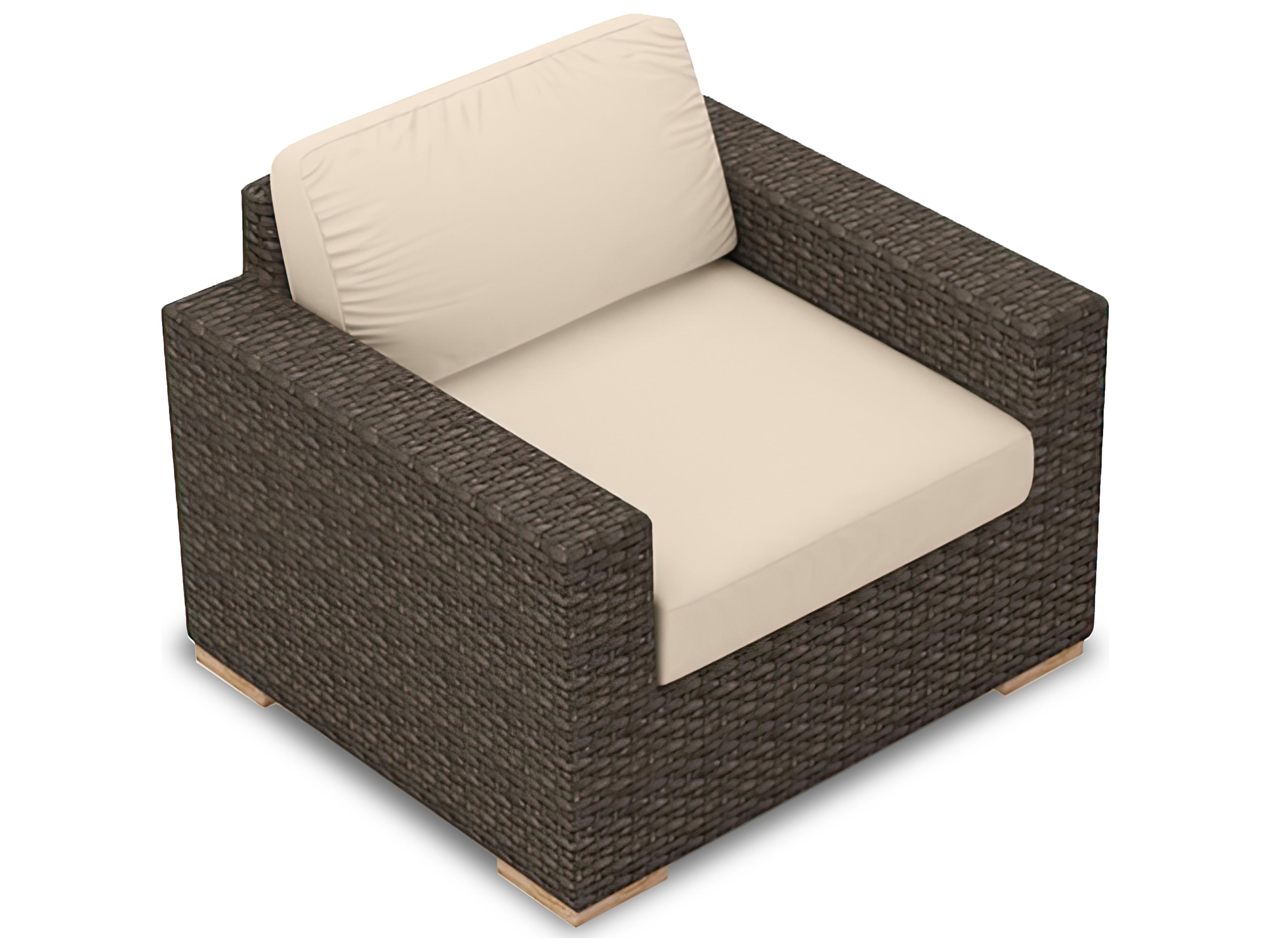 Harmonia Living Arden Wicker Outdoor Patio Lounge Chair