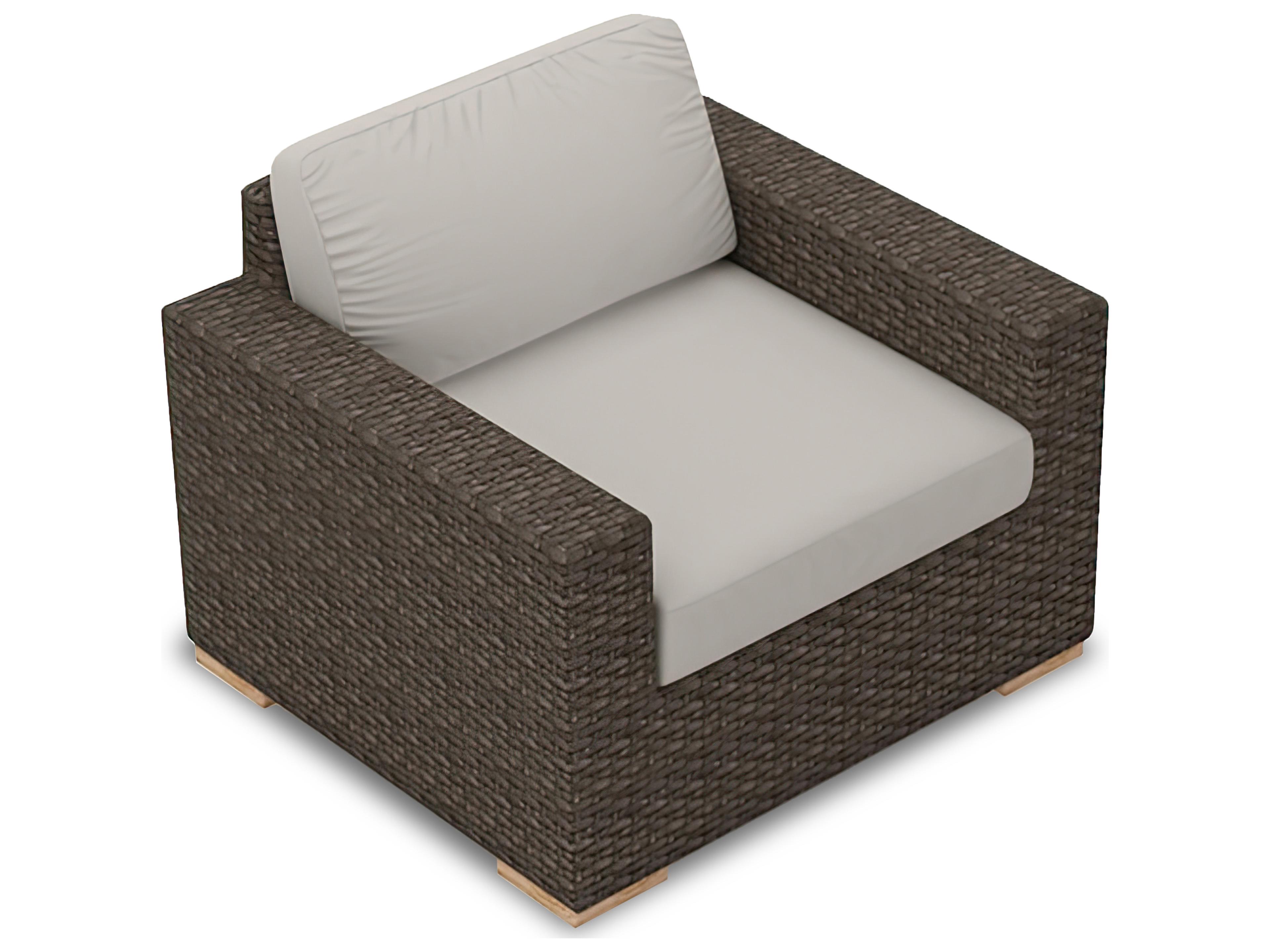 Harmonia Living Arden Wicker Outdoor Patio Lounge Chair