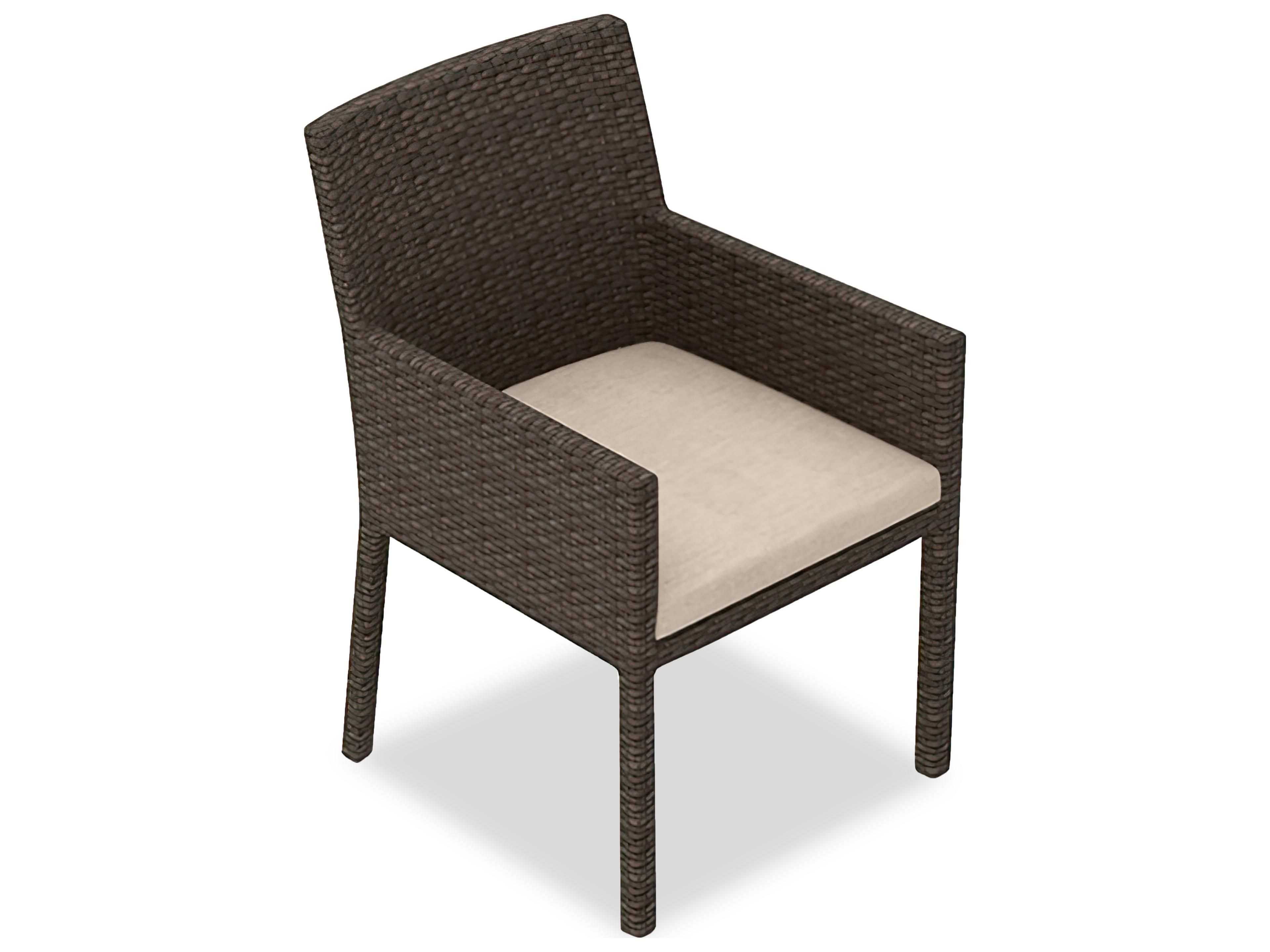 Harmonia Living Arden Wicker Outdoor Patio Dining Arm Chair