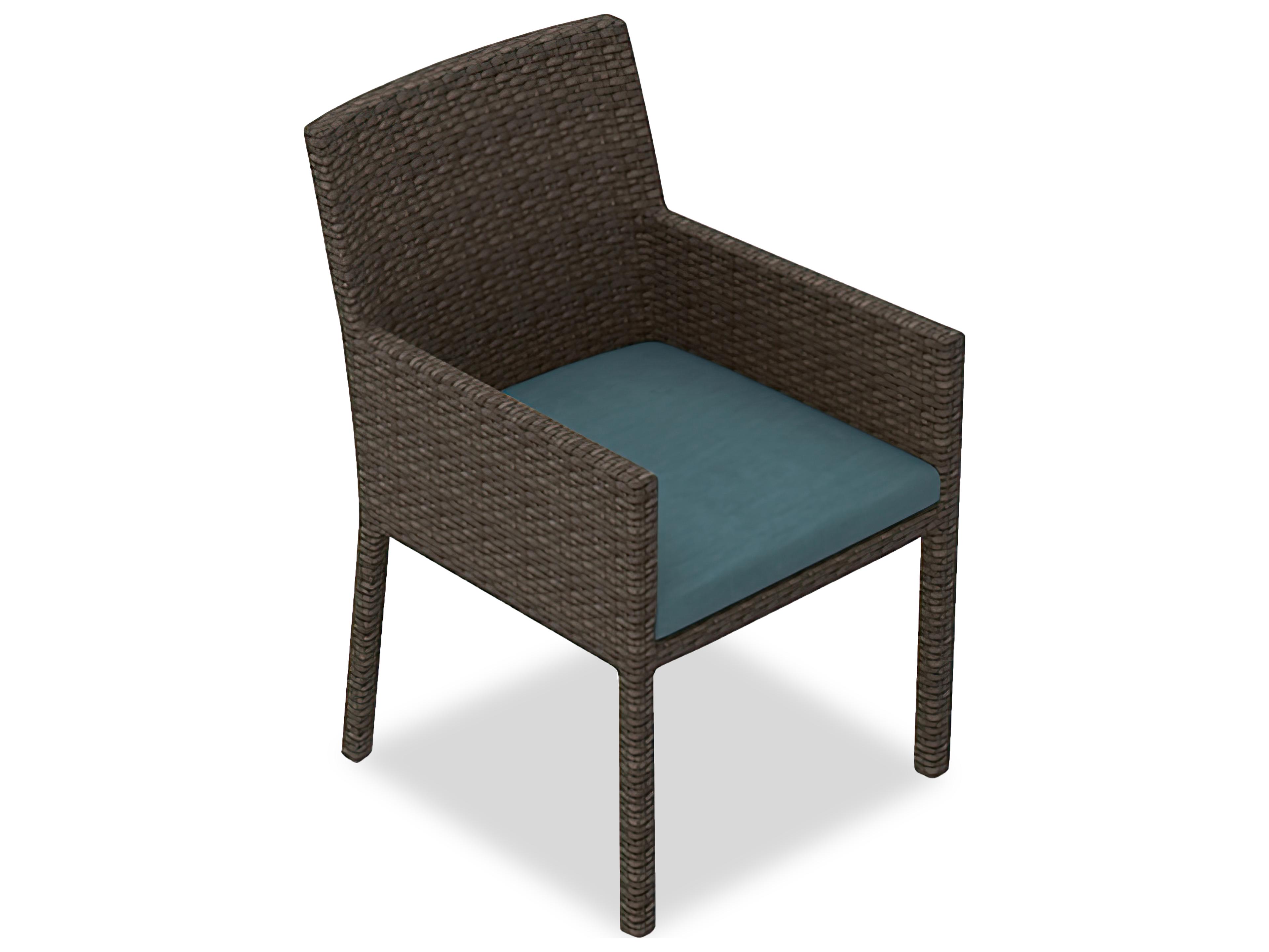 Harmonia Living Arden Wicker Outdoor Patio Dining Arm Chair