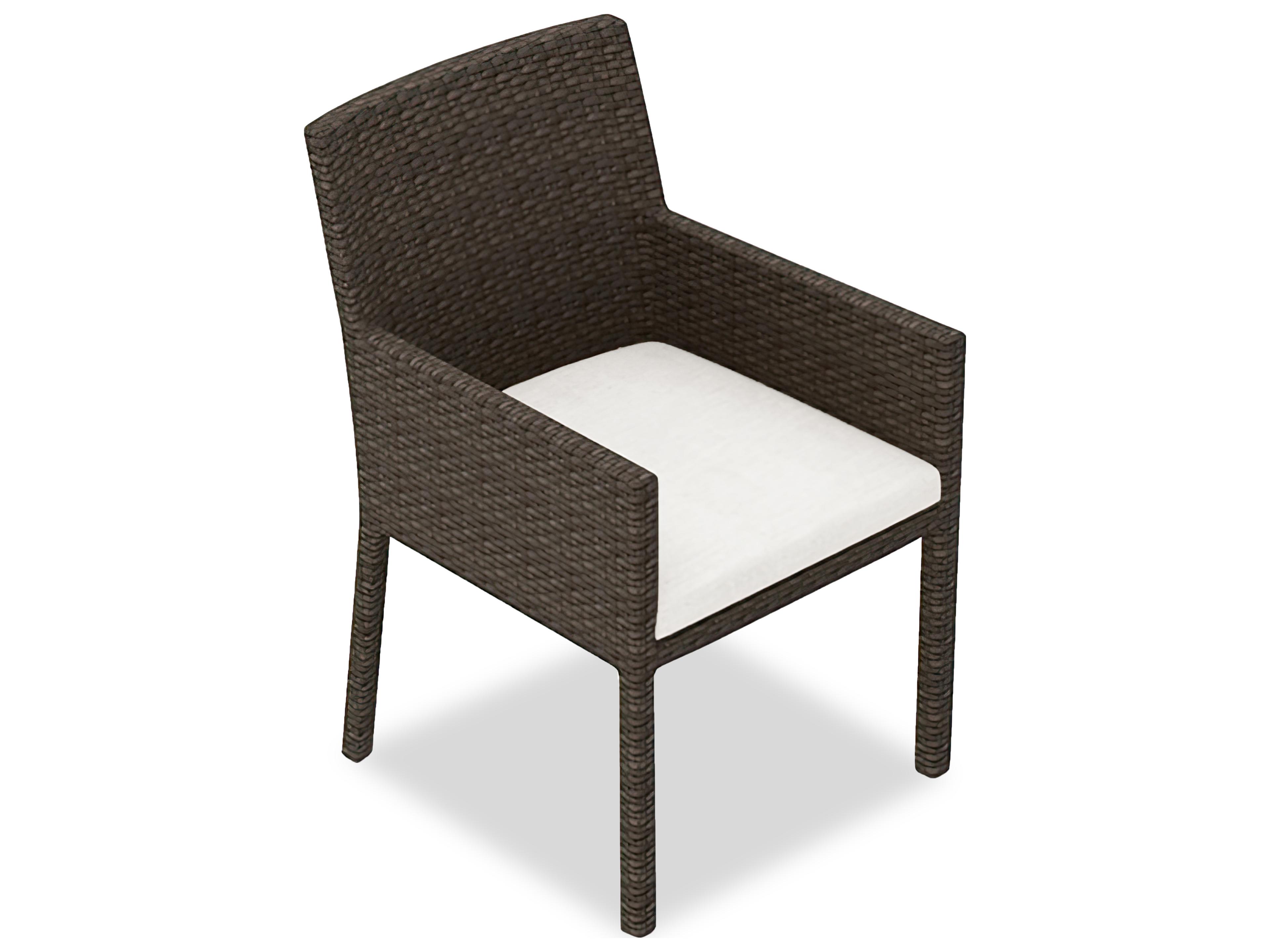 Harmonia Living Arden Wicker Outdoor Patio Dining Arm Chair