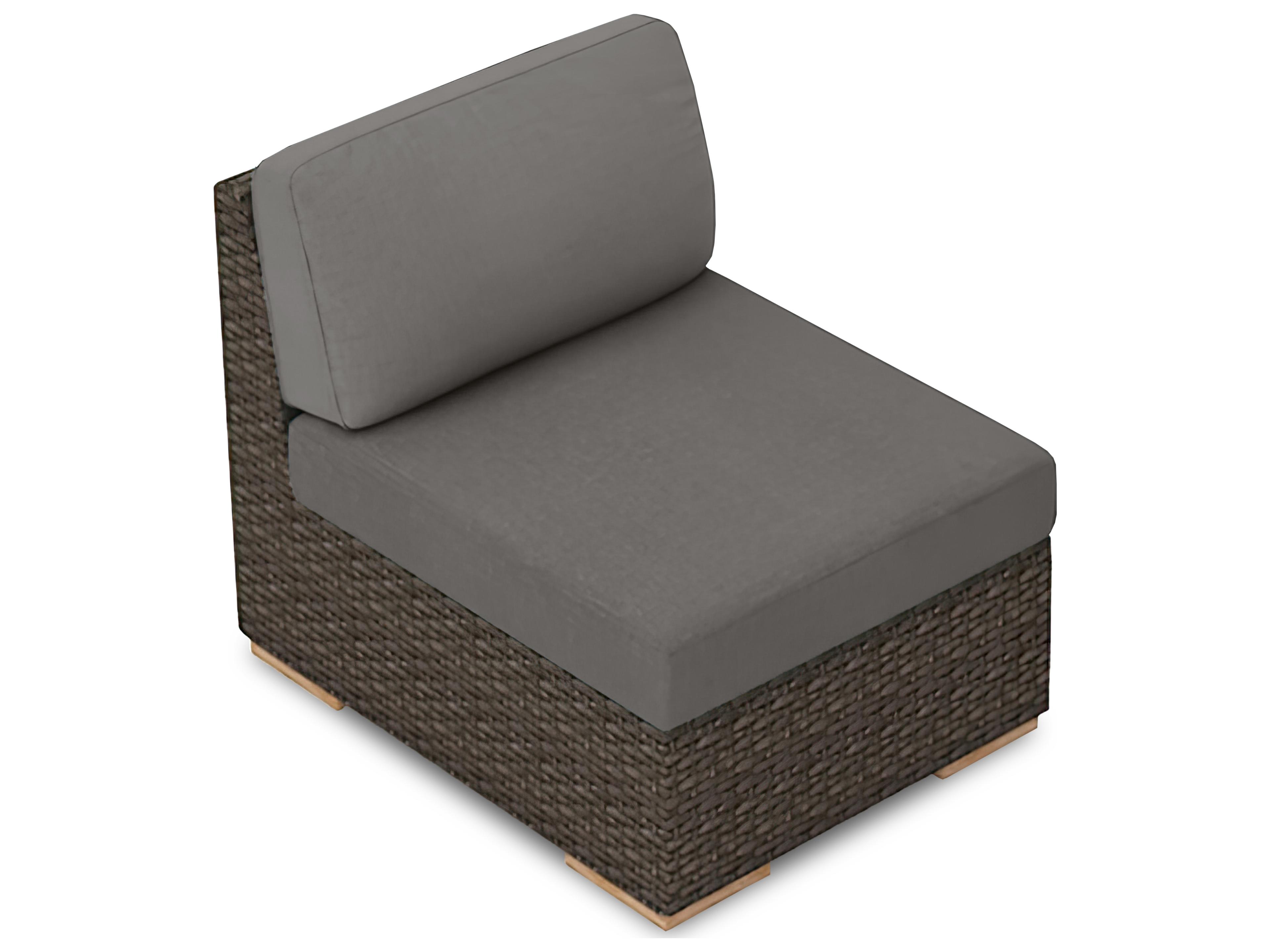 Harmonia Living Arden Wicker Modular Outdoor Patio Lounge Chair