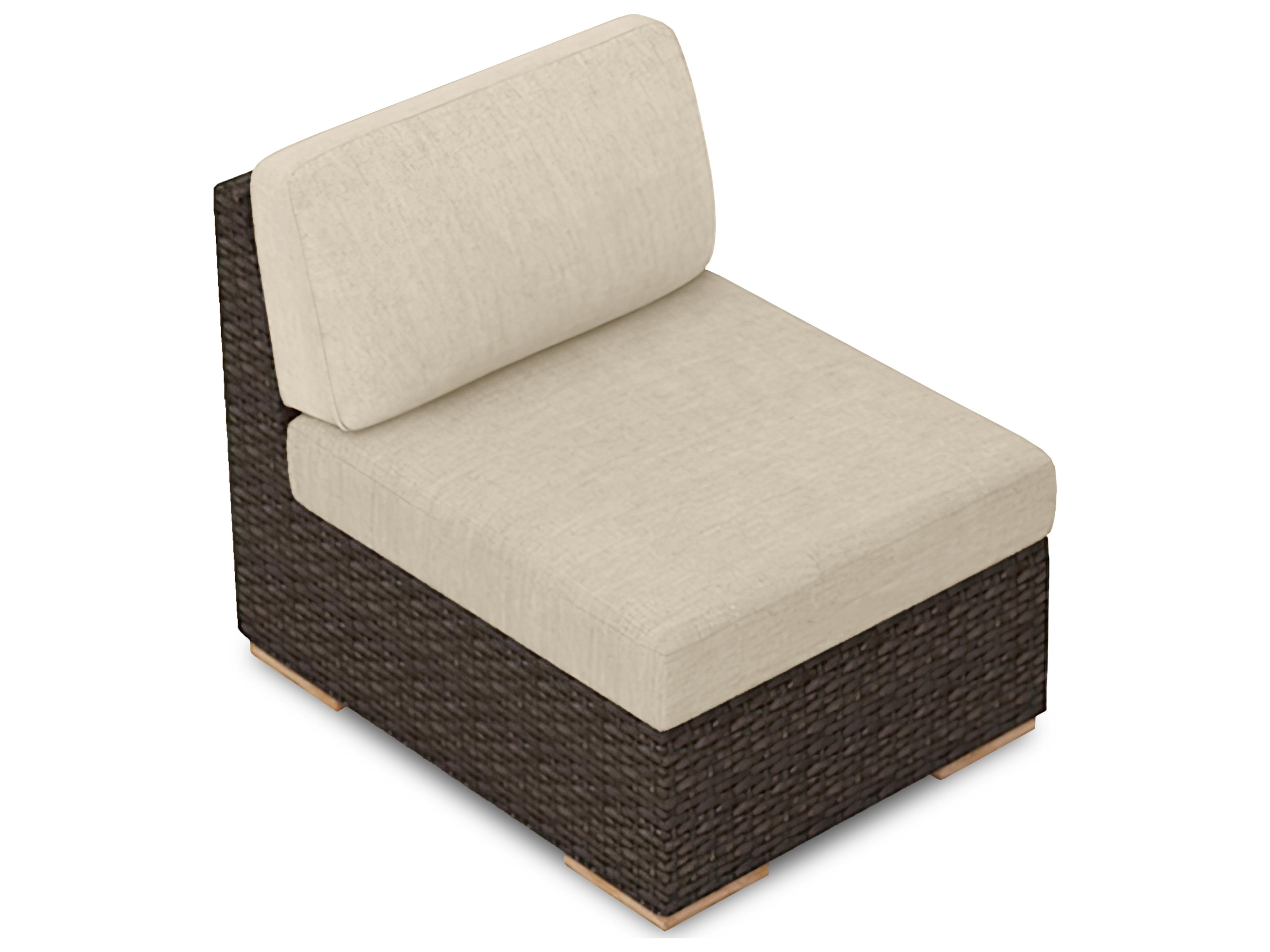 Harmonia Living Arden Wicker Modular Outdoor Patio Lounge Chair