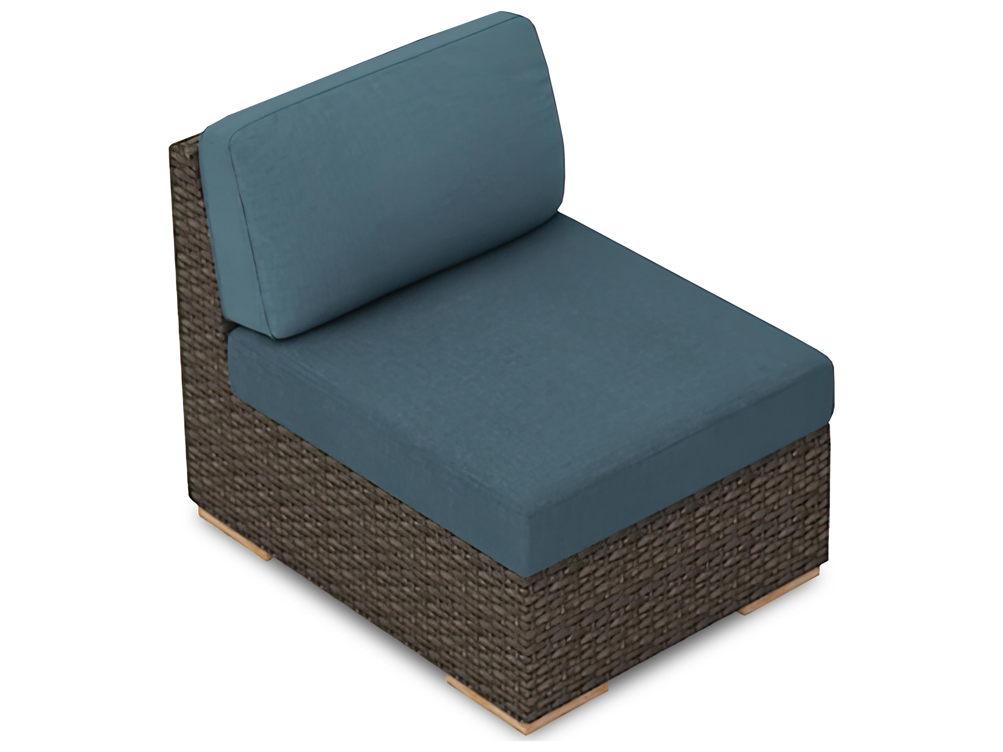 Harmonia Living Arden Wicker Modular Outdoor Patio Lounge Chair