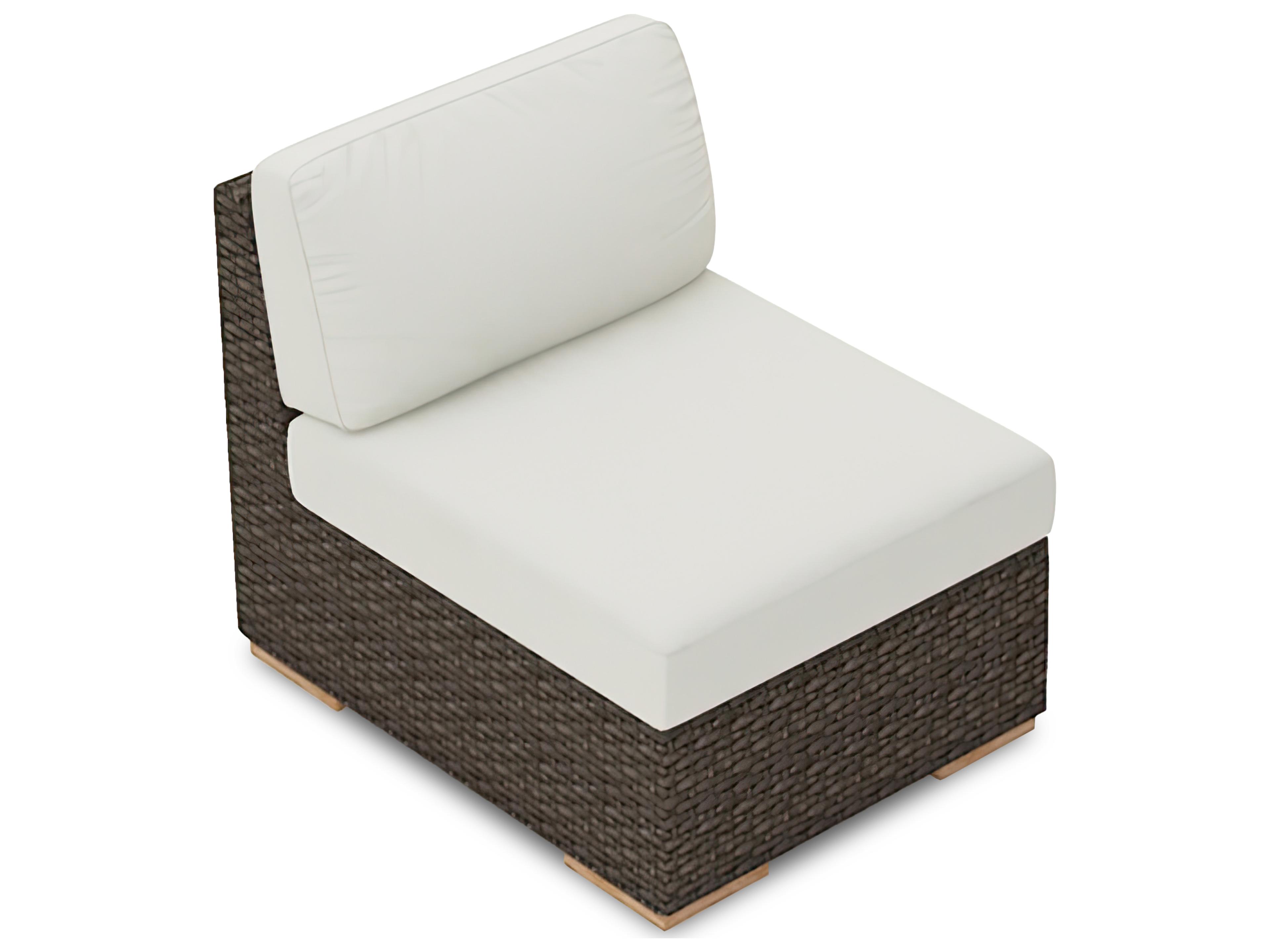 Harmonia Living Arden Wicker Modular Outdoor Patio Lounge Chair