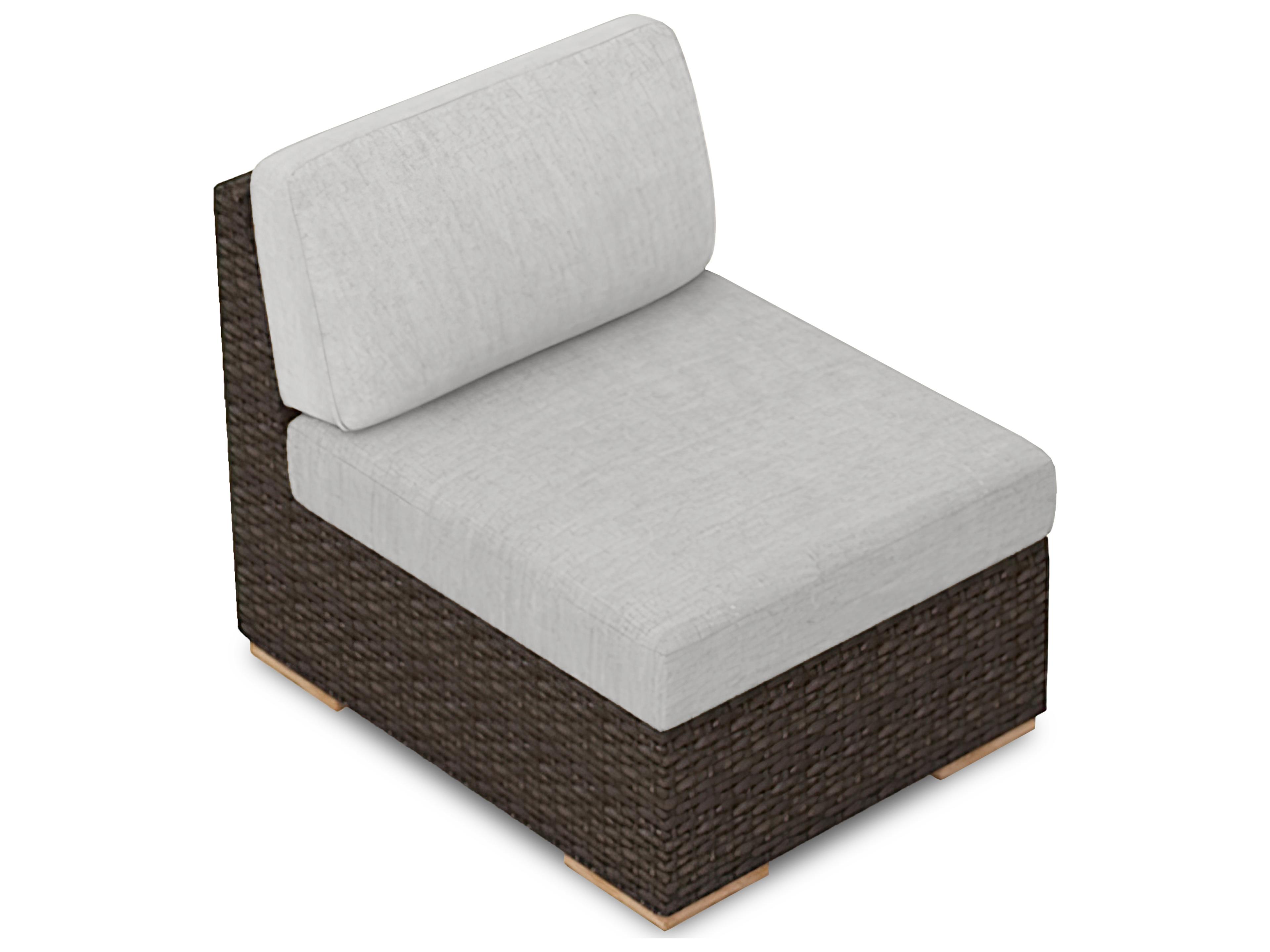 Harmonia Living Arden Wicker Modular Outdoor Patio Lounge Chair