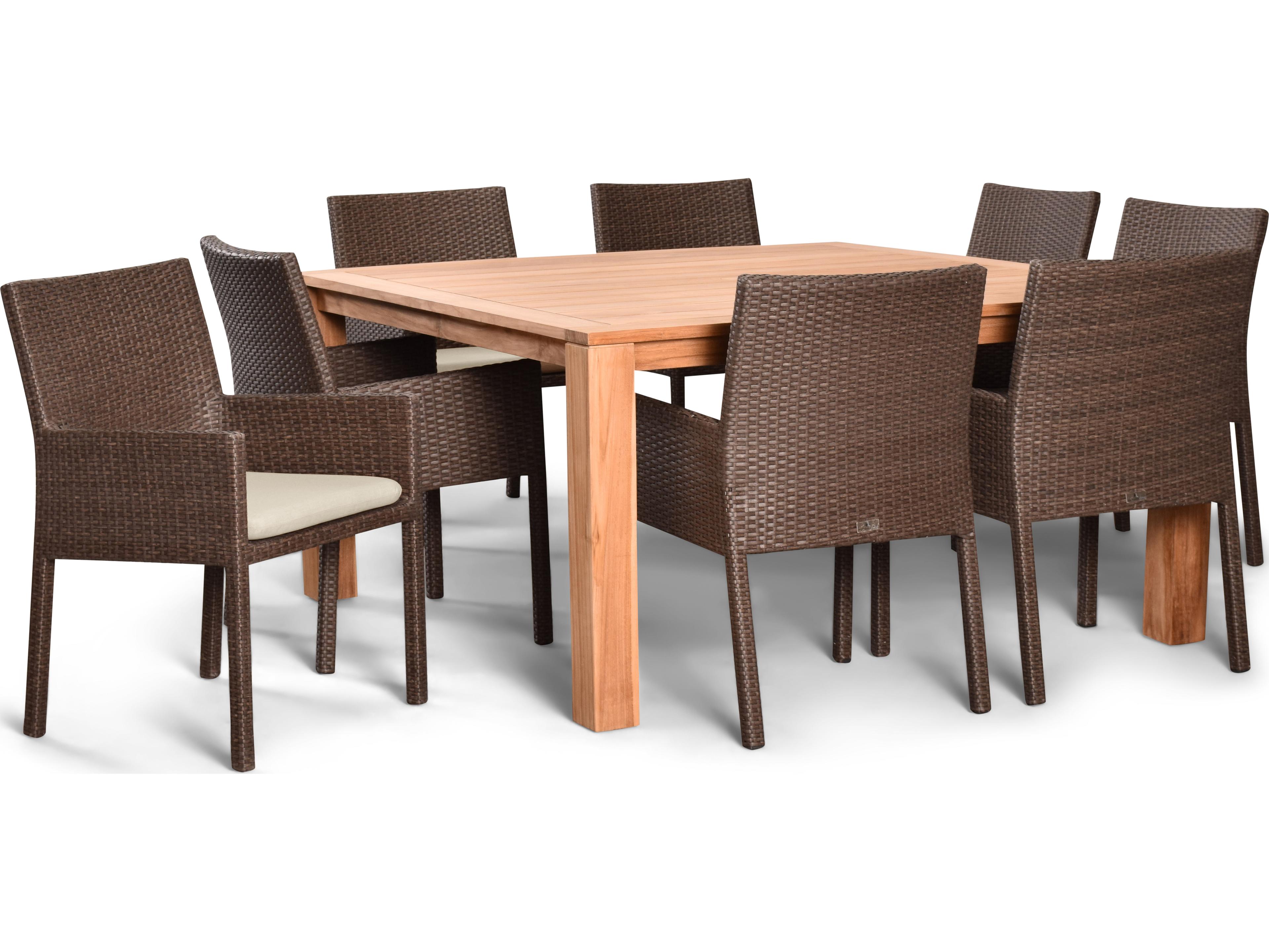 Harmonia Living Arden Wicker 9 Piece Patio Dining Set