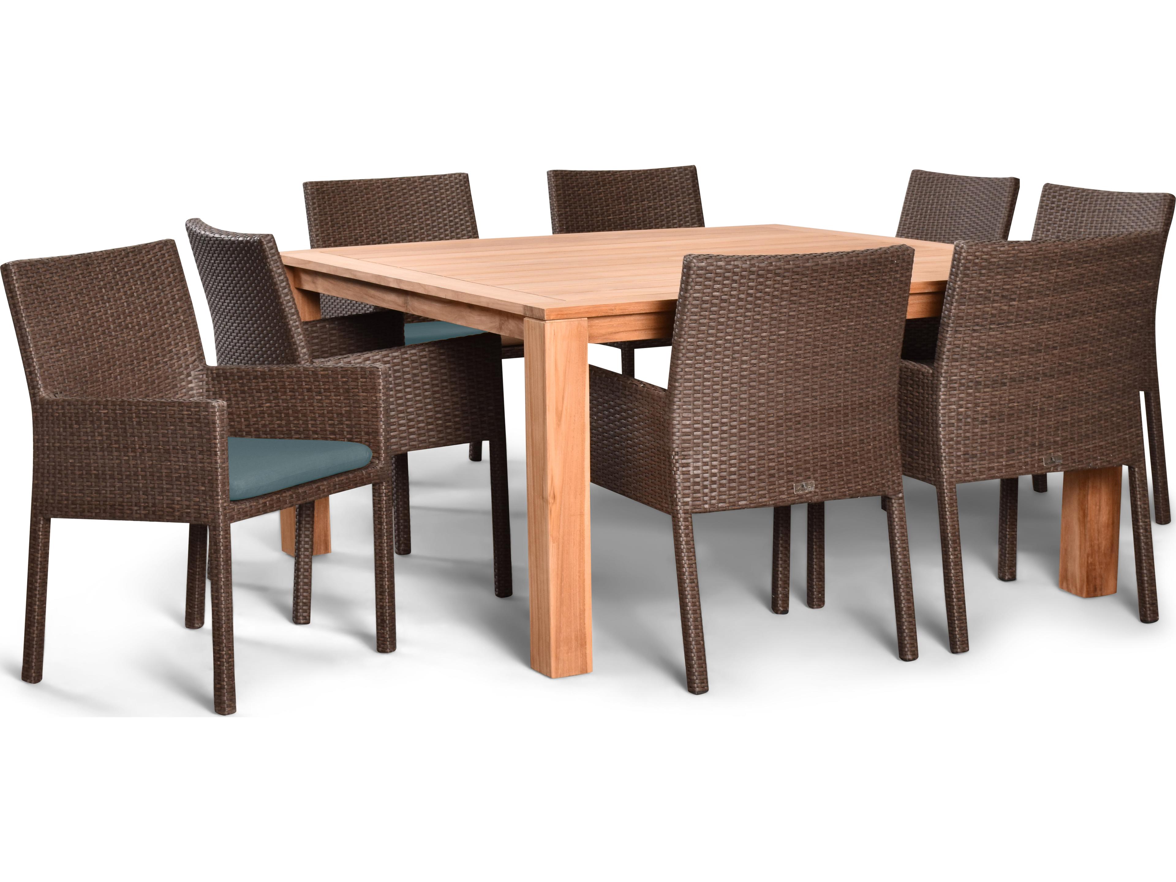 Harmonia Living Arden Wicker 9 Piece Patio Dining Set