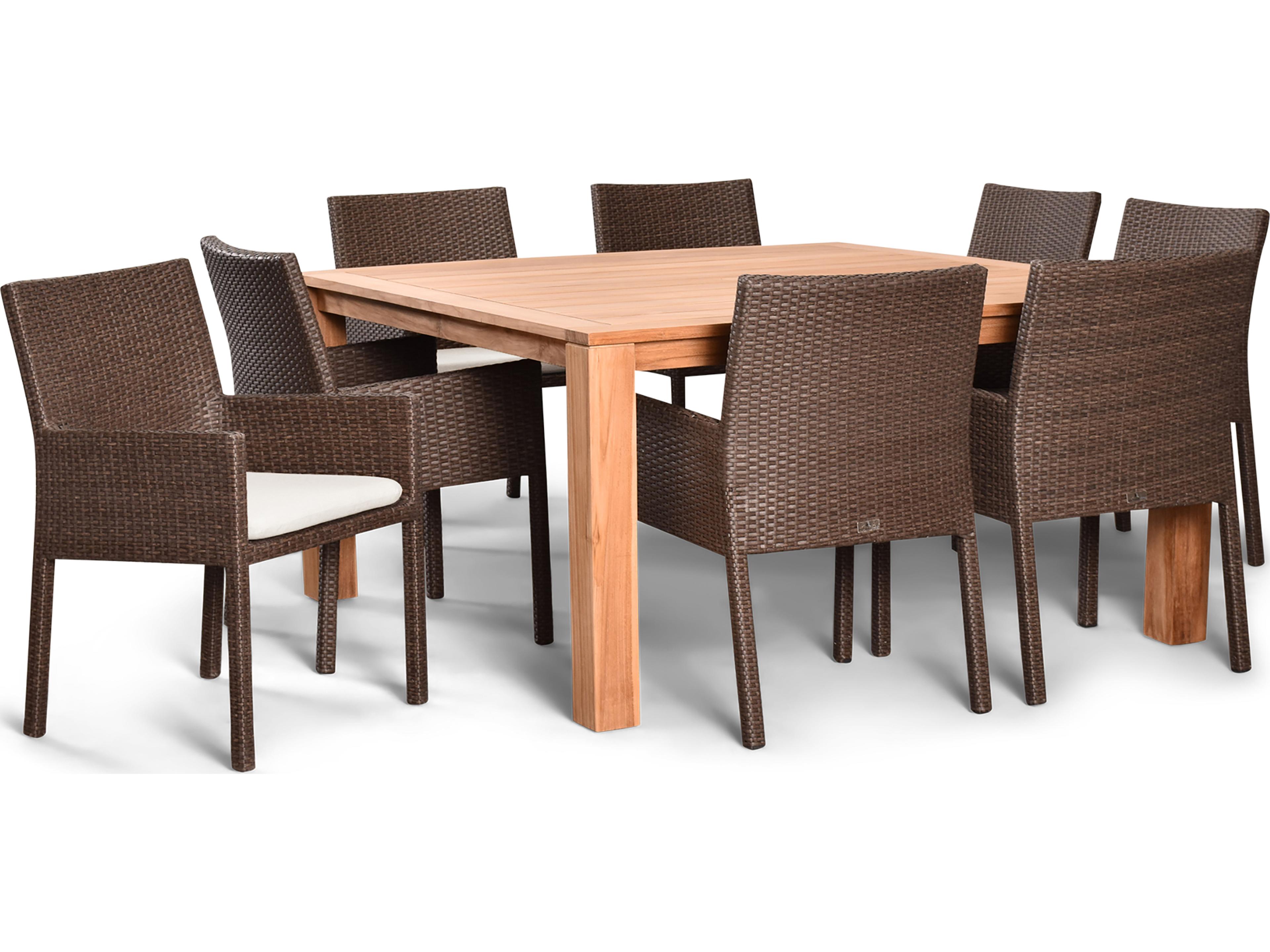 Harmonia Living Arden Wicker 9 Piece Patio Dining Set