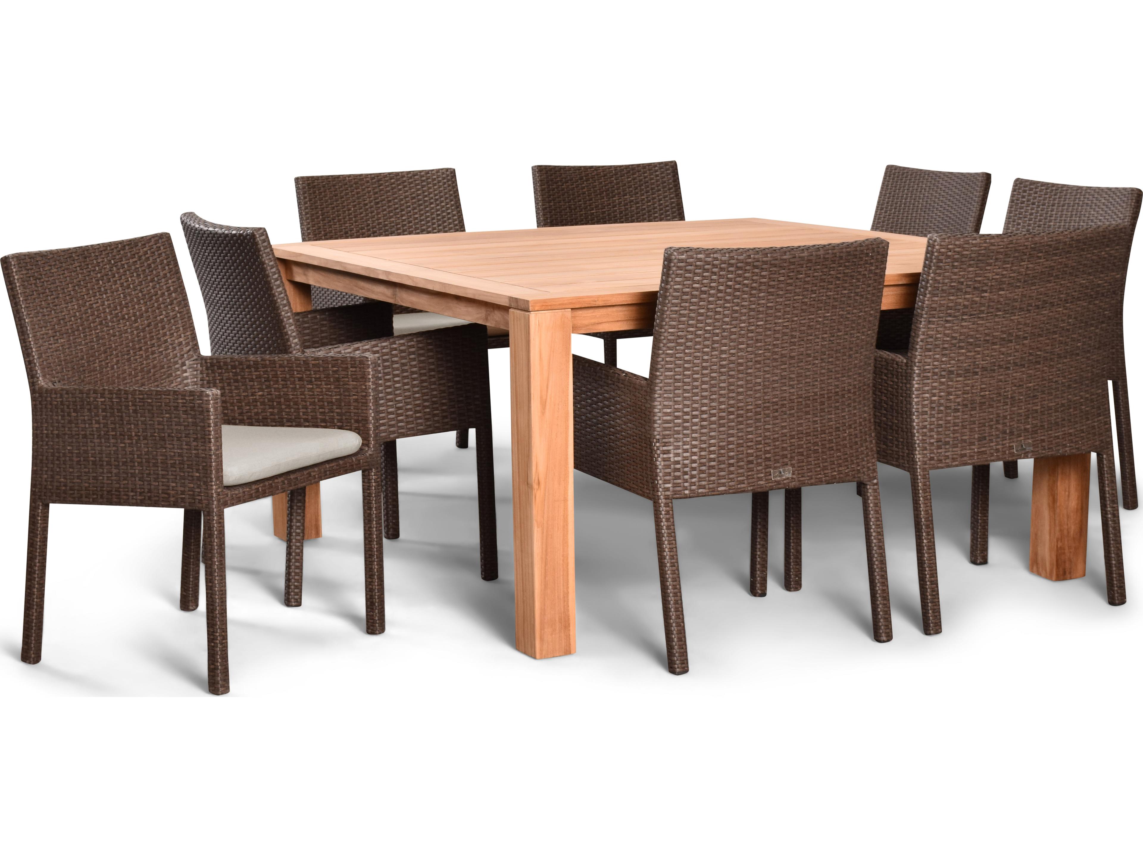 Harmonia Living Arden Wicker 9 Piece Patio Dining Set