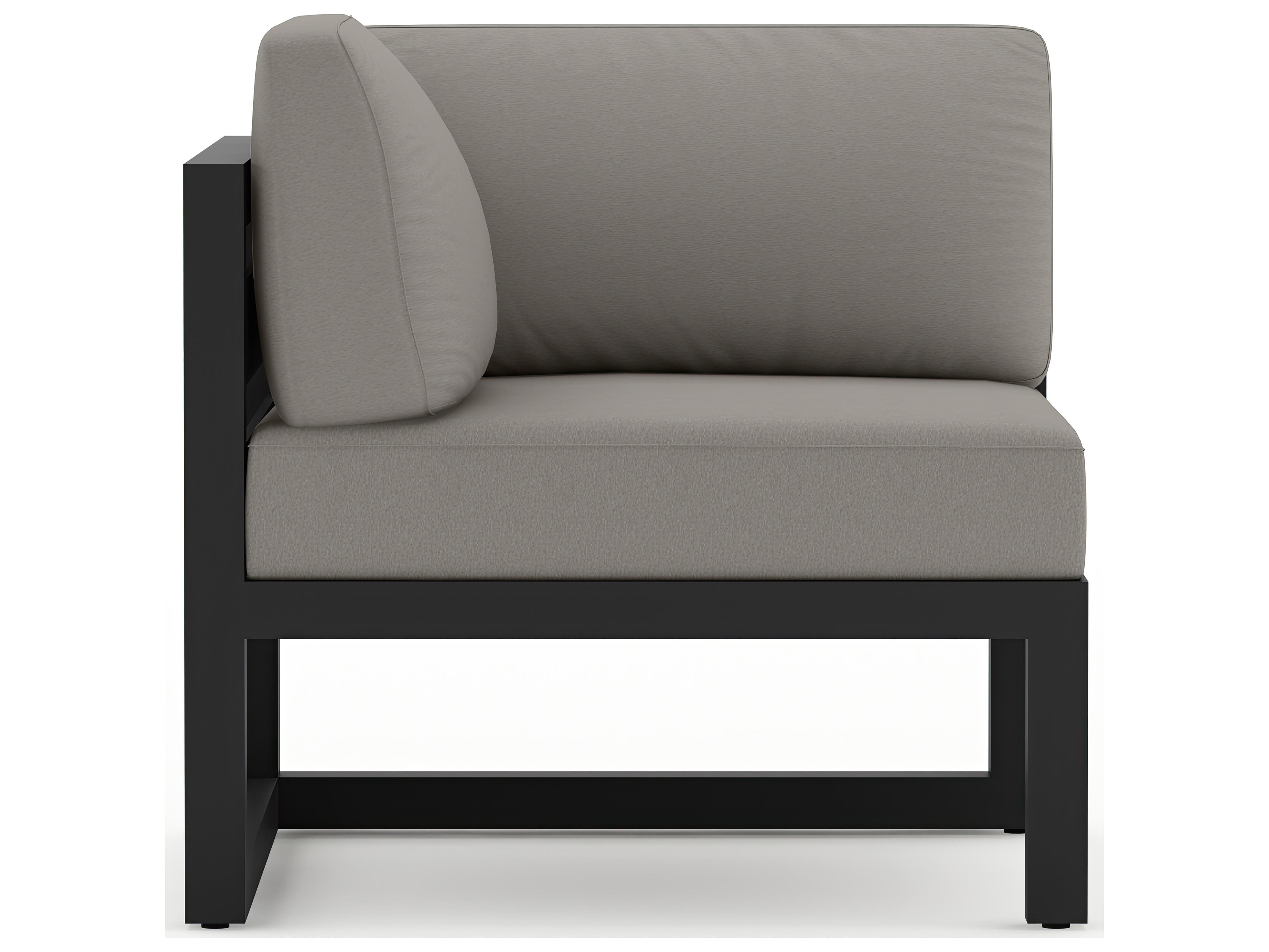 Harmonia Living Avion Aluminum Corner Section Outdoor Patio Lounge Chair