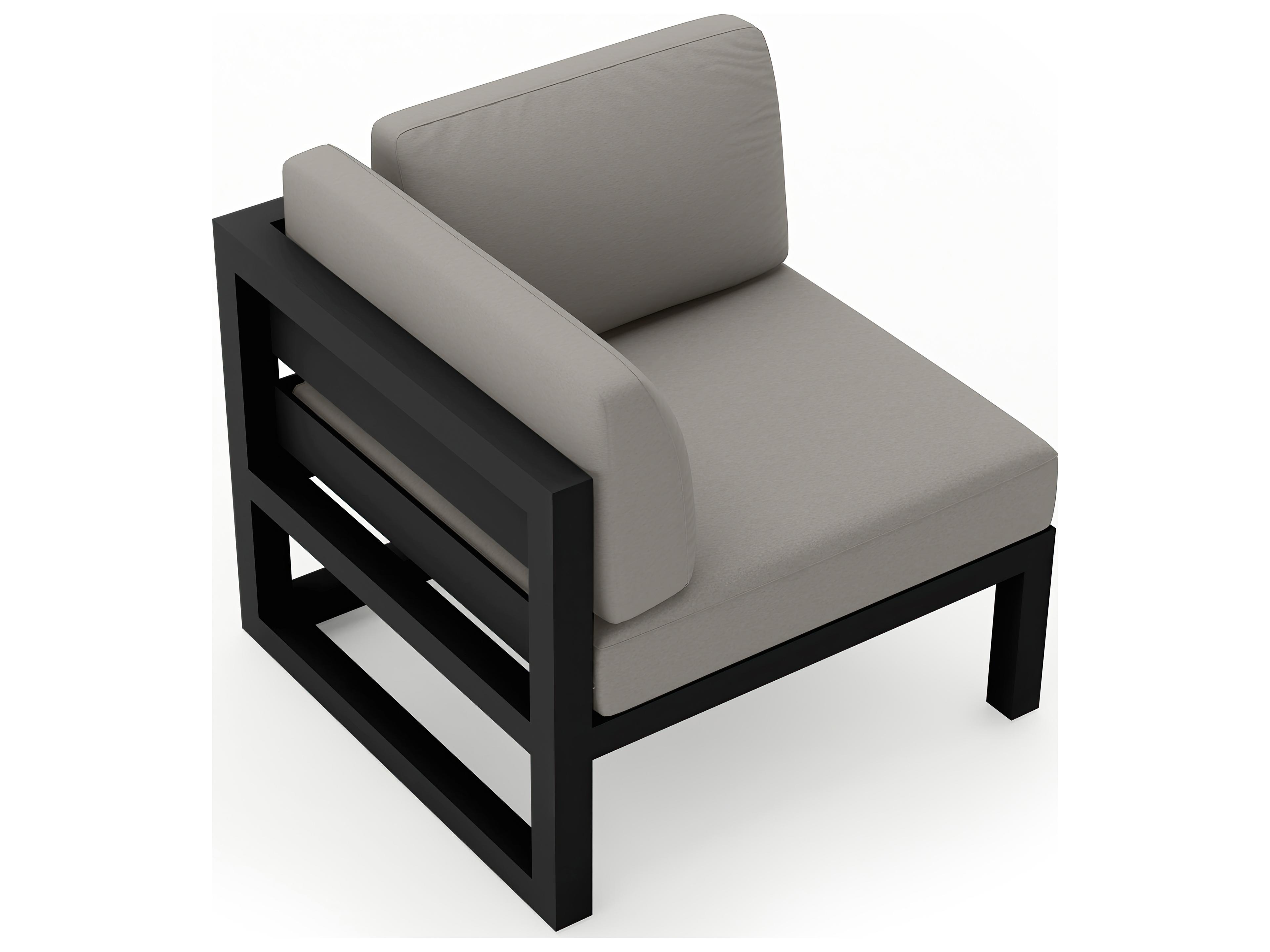 Harmonia Living Avion Aluminum Corner Section Outdoor Patio Lounge Chair