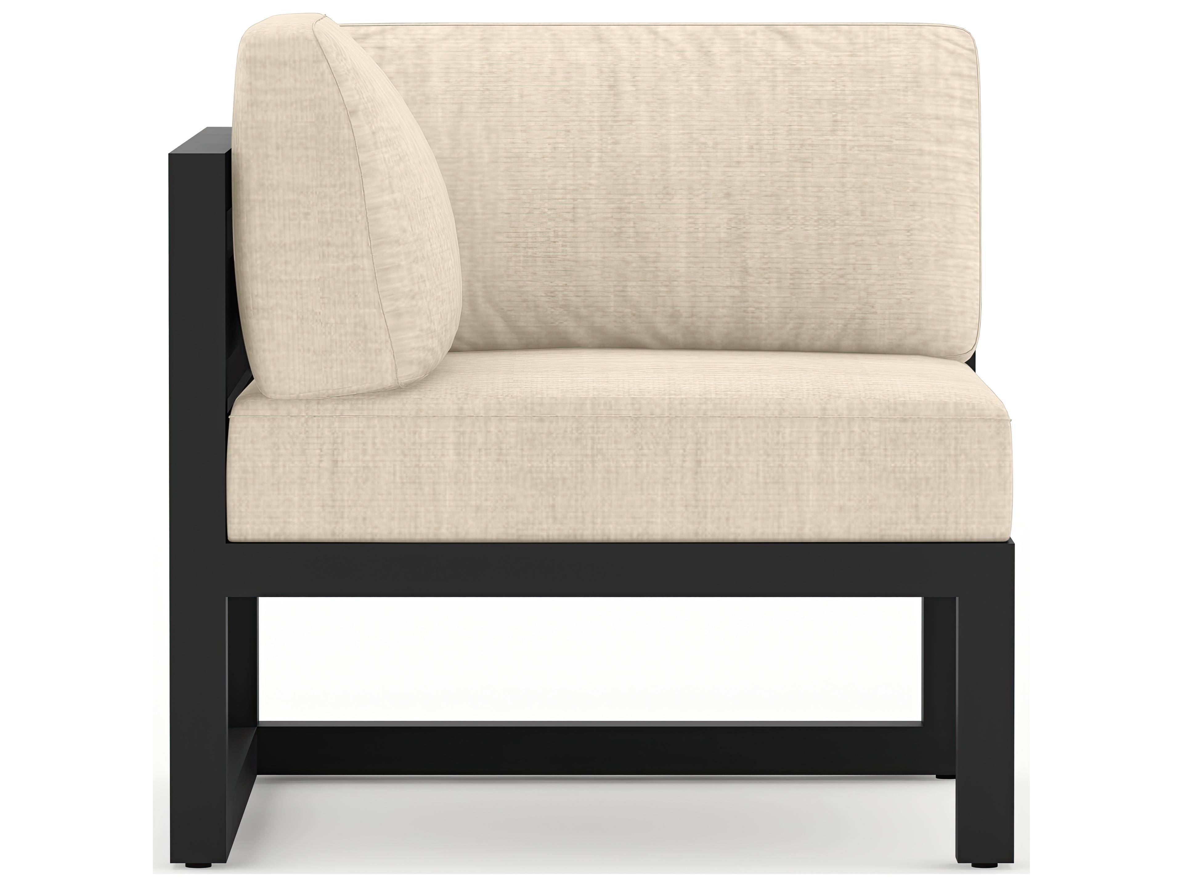 Harmonia Living Avion Aluminum Corner Section Outdoor Patio Lounge Chair