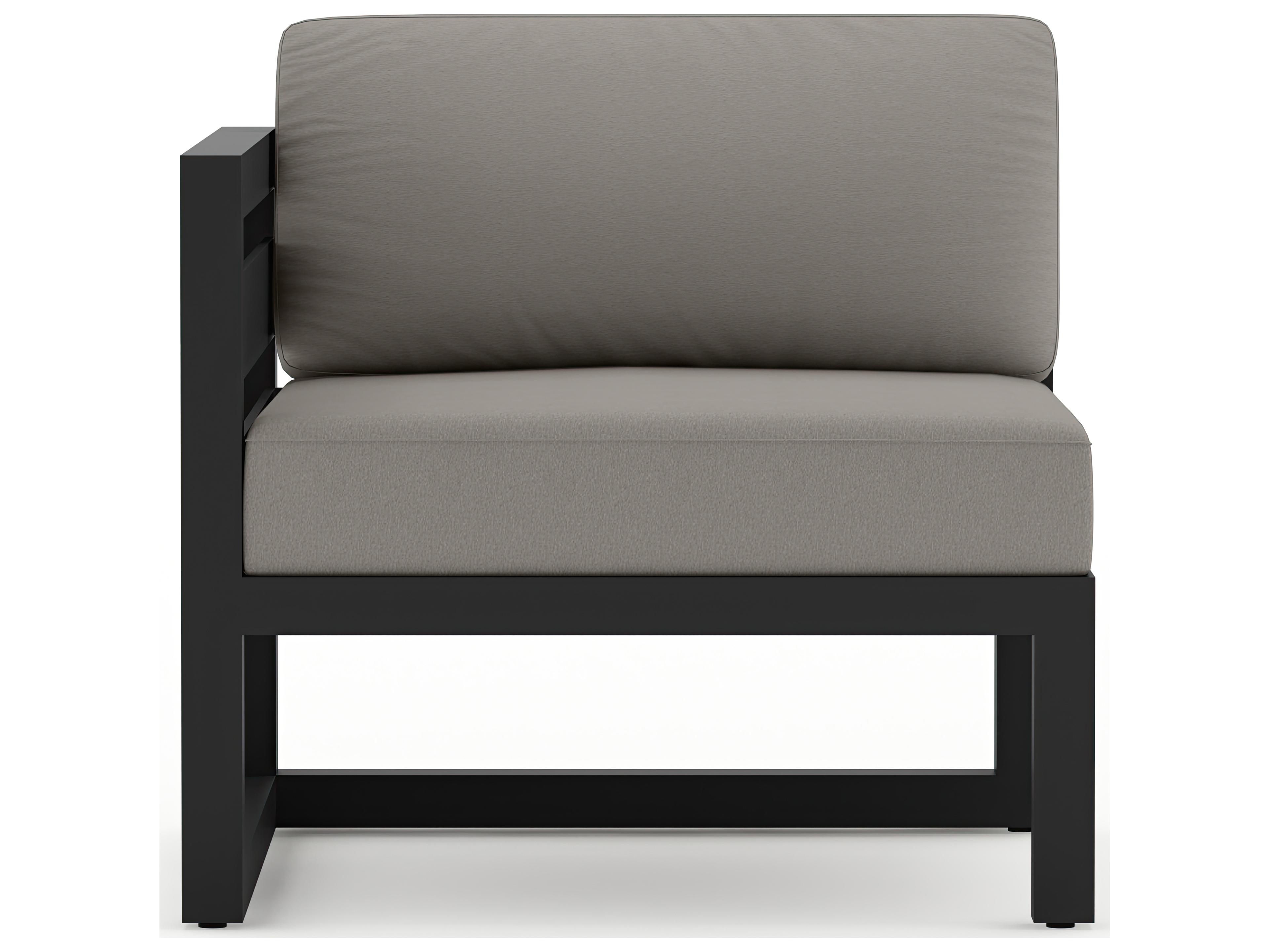 Harmonia Living Avion Aluminum Left Arm Section Patio Lounge Chair