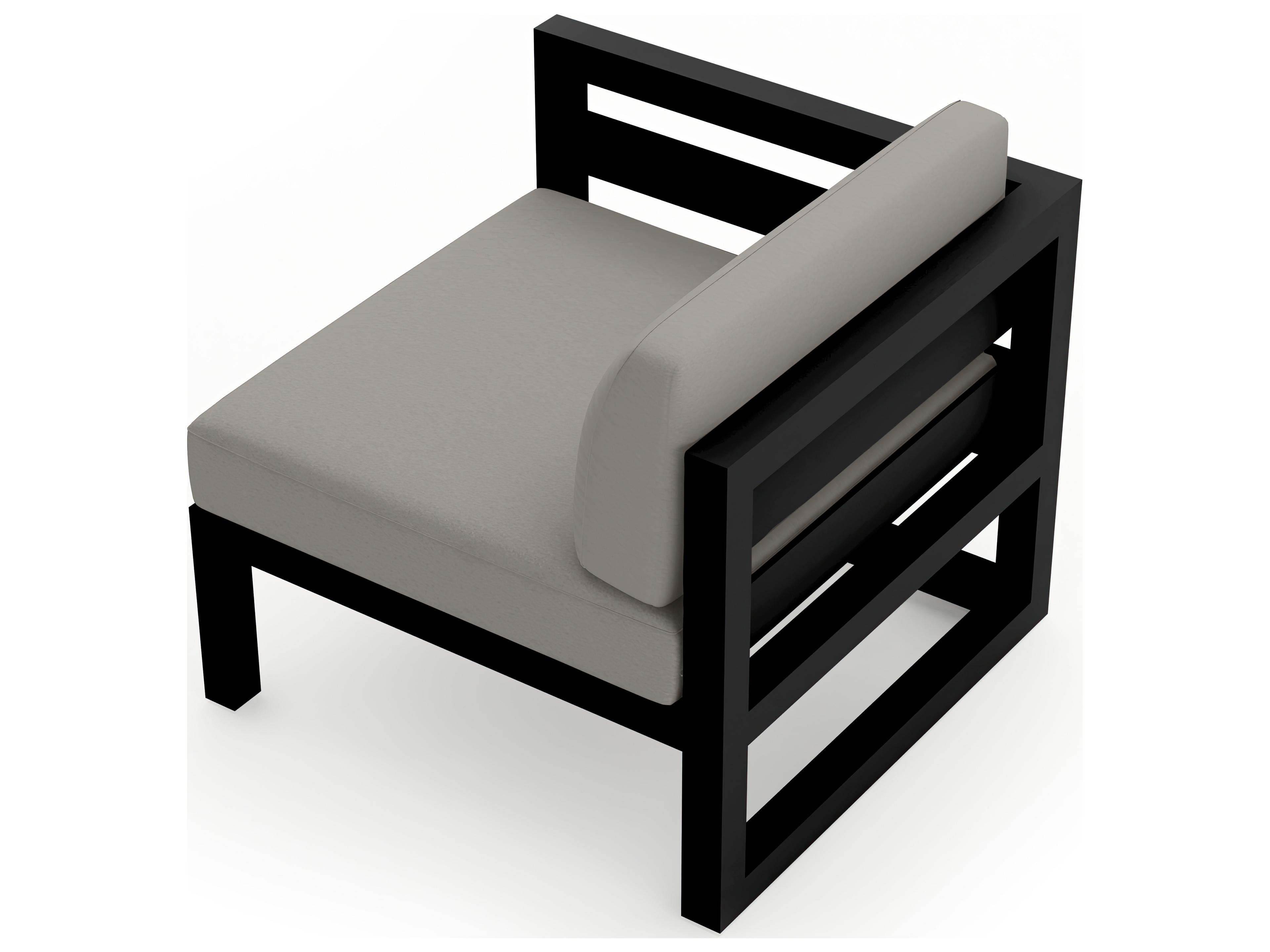 Harmonia Living Avion Aluminum Left Arm Section Patio Lounge Chair