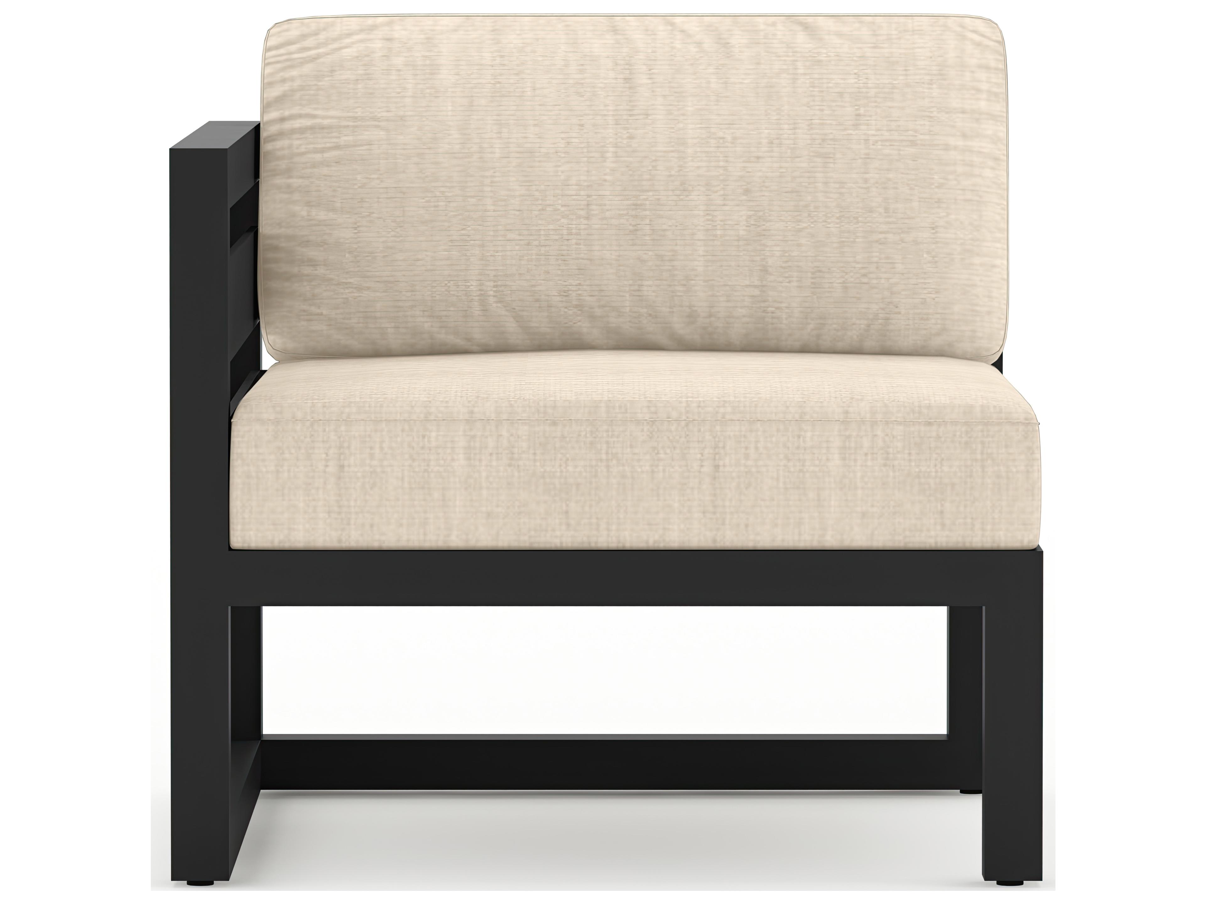 Harmonia Living Avion Aluminum Left Arm Section Patio Lounge Chair