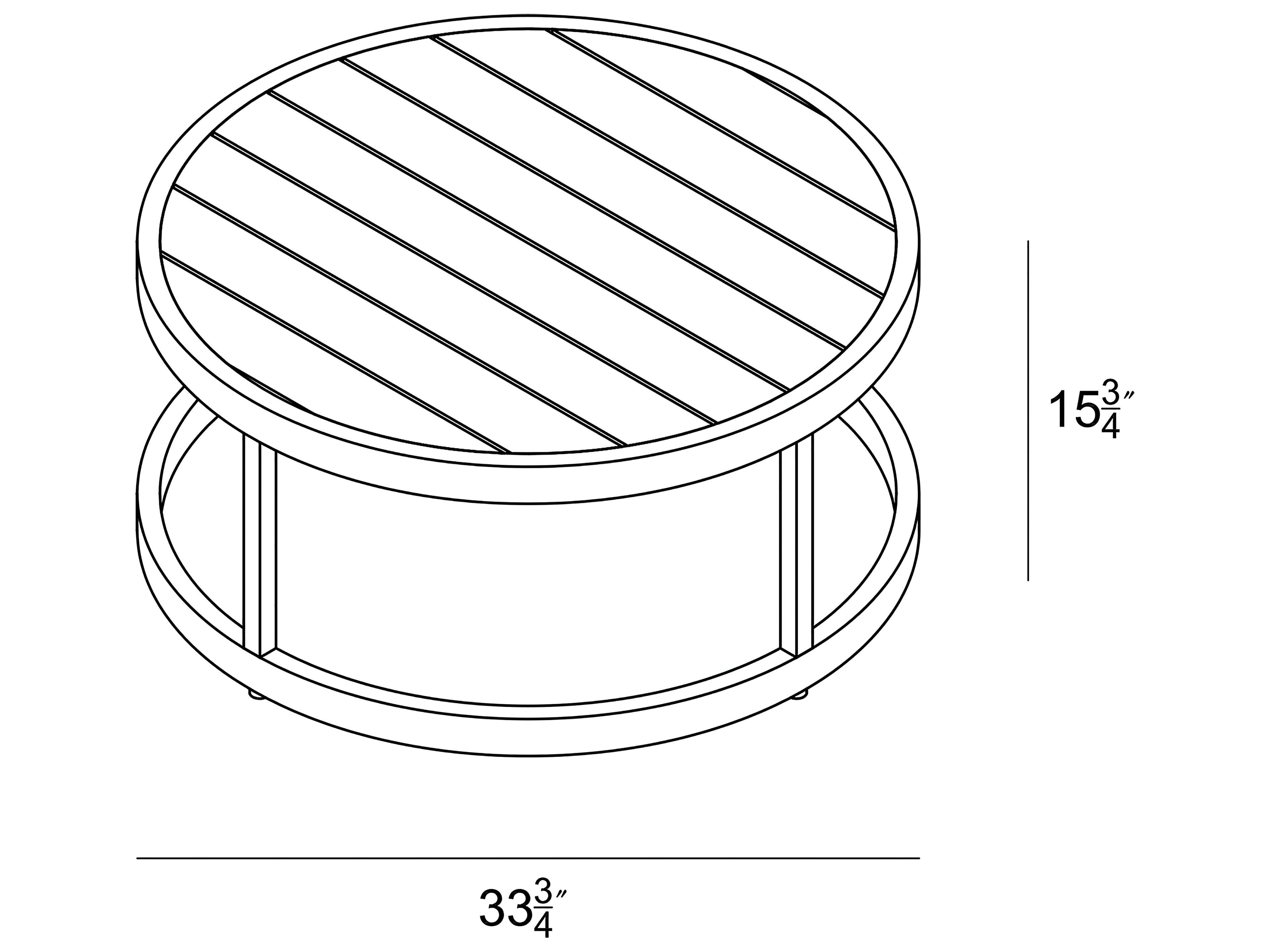 Harmonia Living Avion Aluminum Round Coffee table