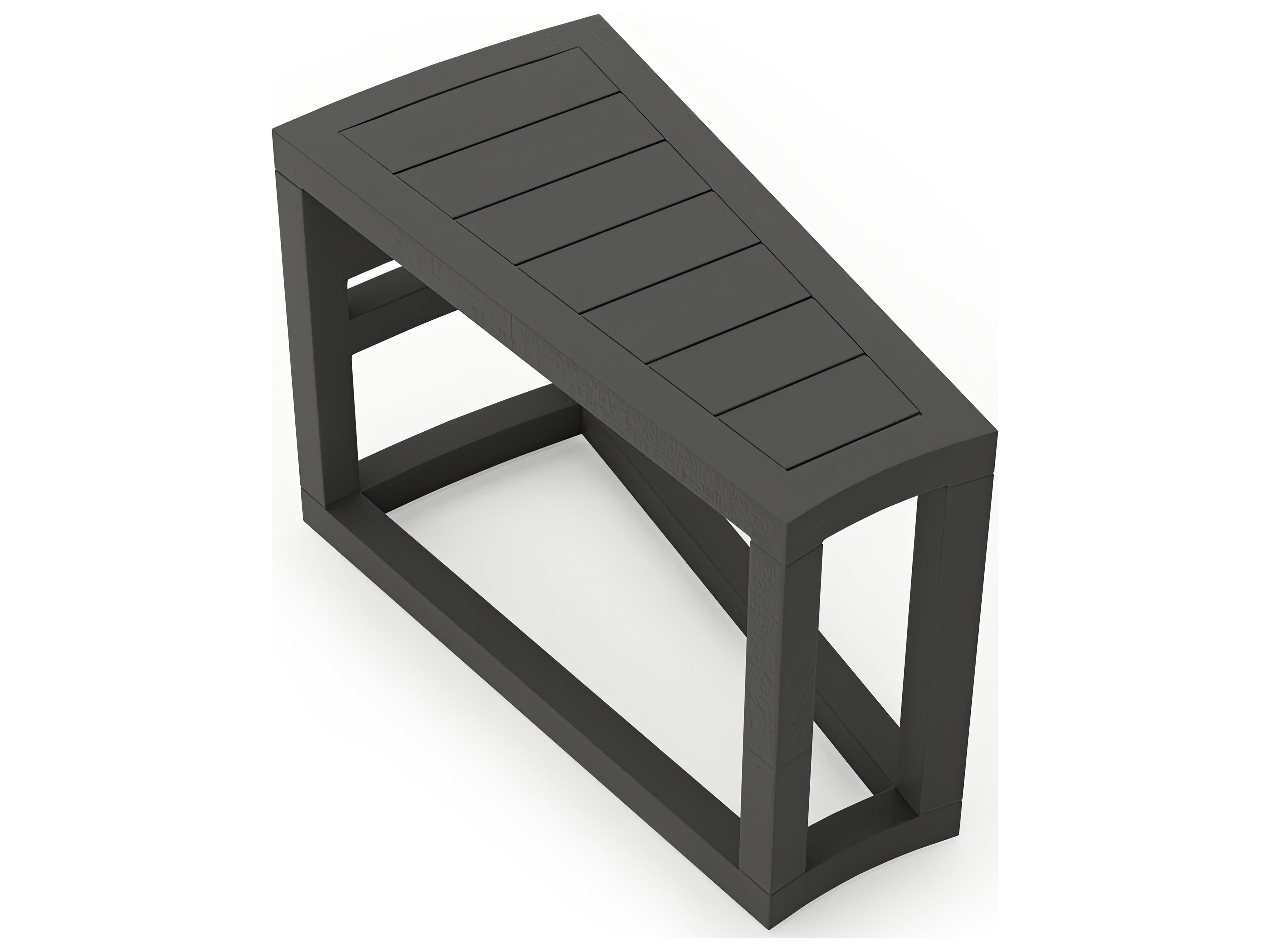 Harmonia Living Avion Aluminum Rectangular Wedge End table