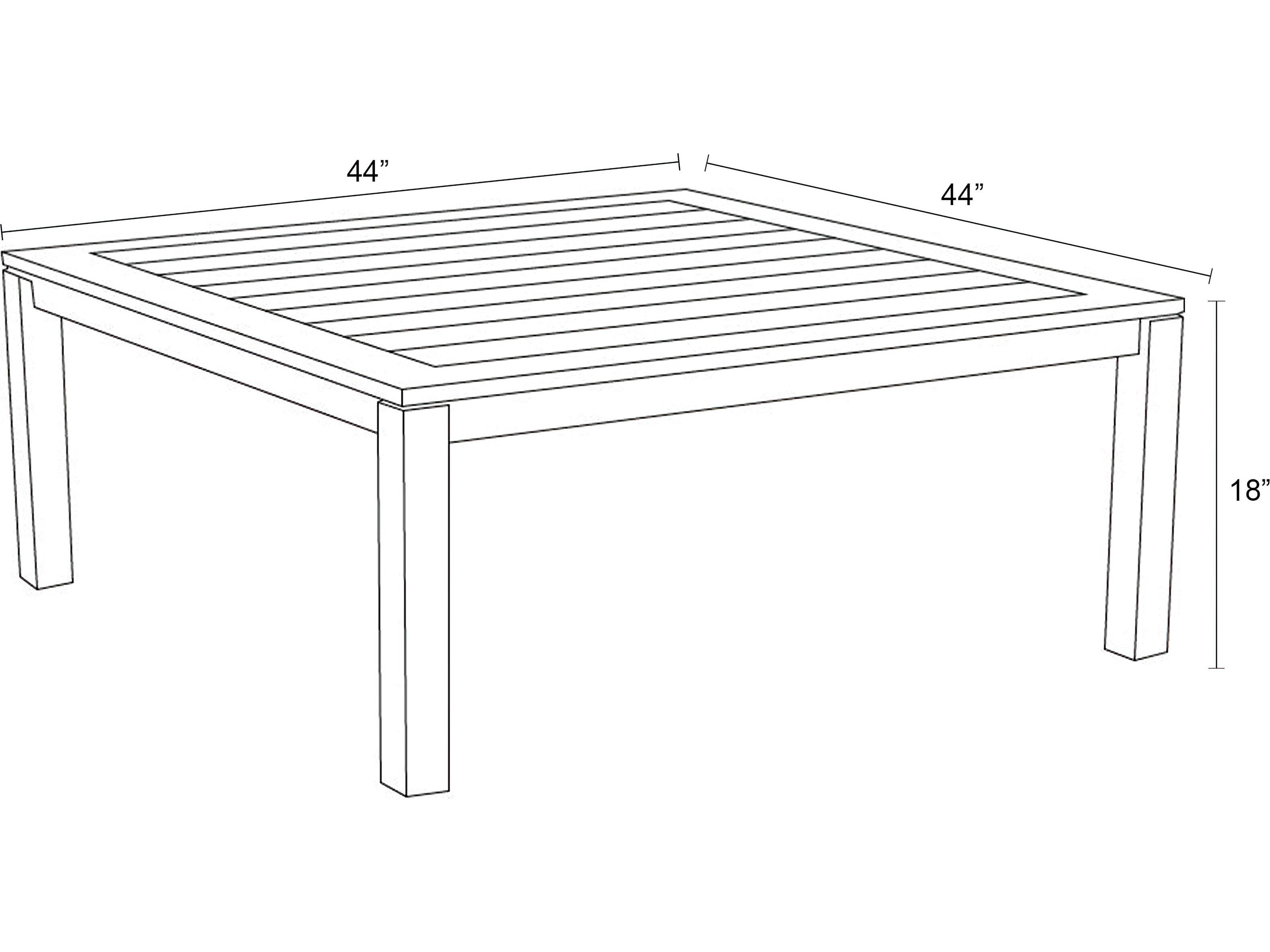 Harmonia Living Classic Teak Square Coffee table