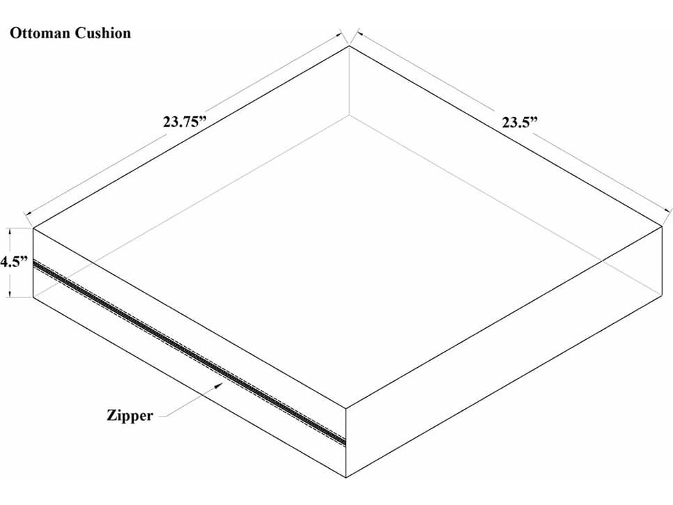 Harmonia Living Ottoman Cushion