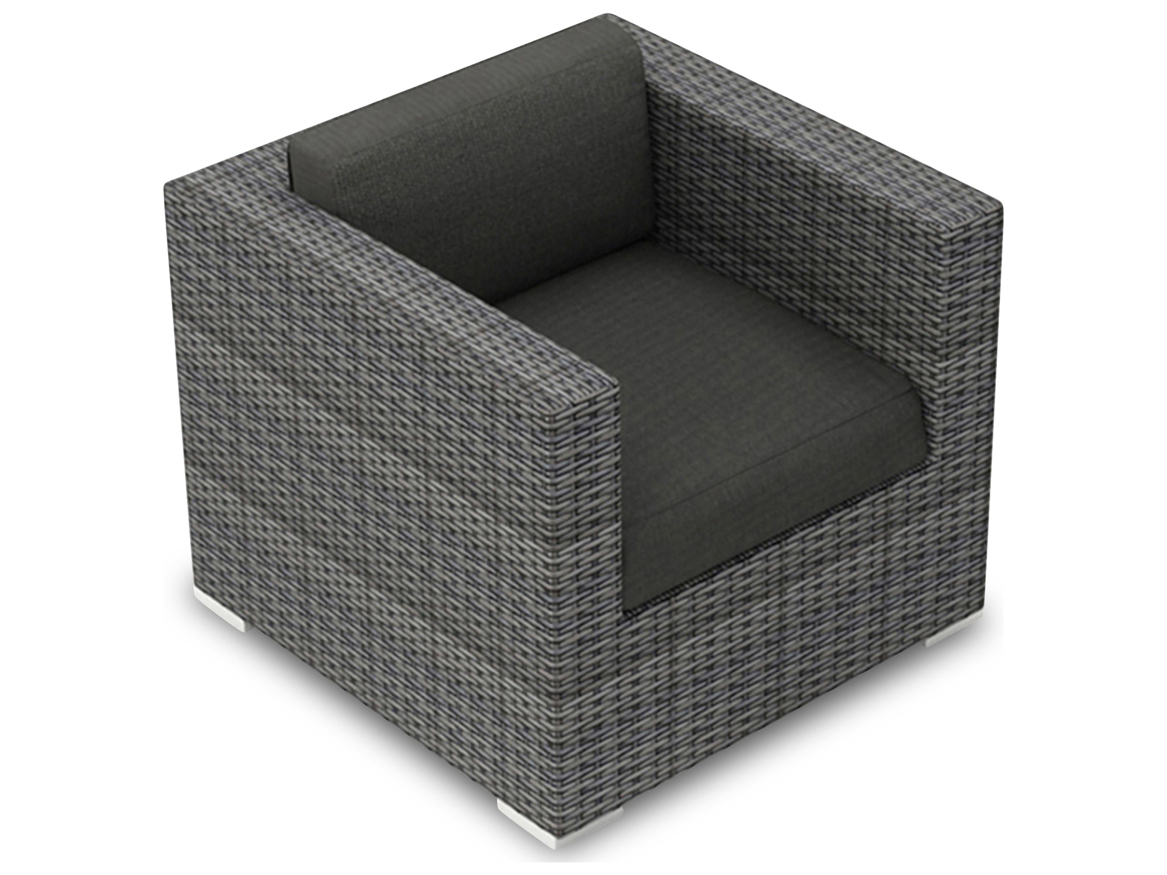 Harmonia Living District HDPE Wicker Textured Slate 18 Piece Eclipse Patio Lounge Set