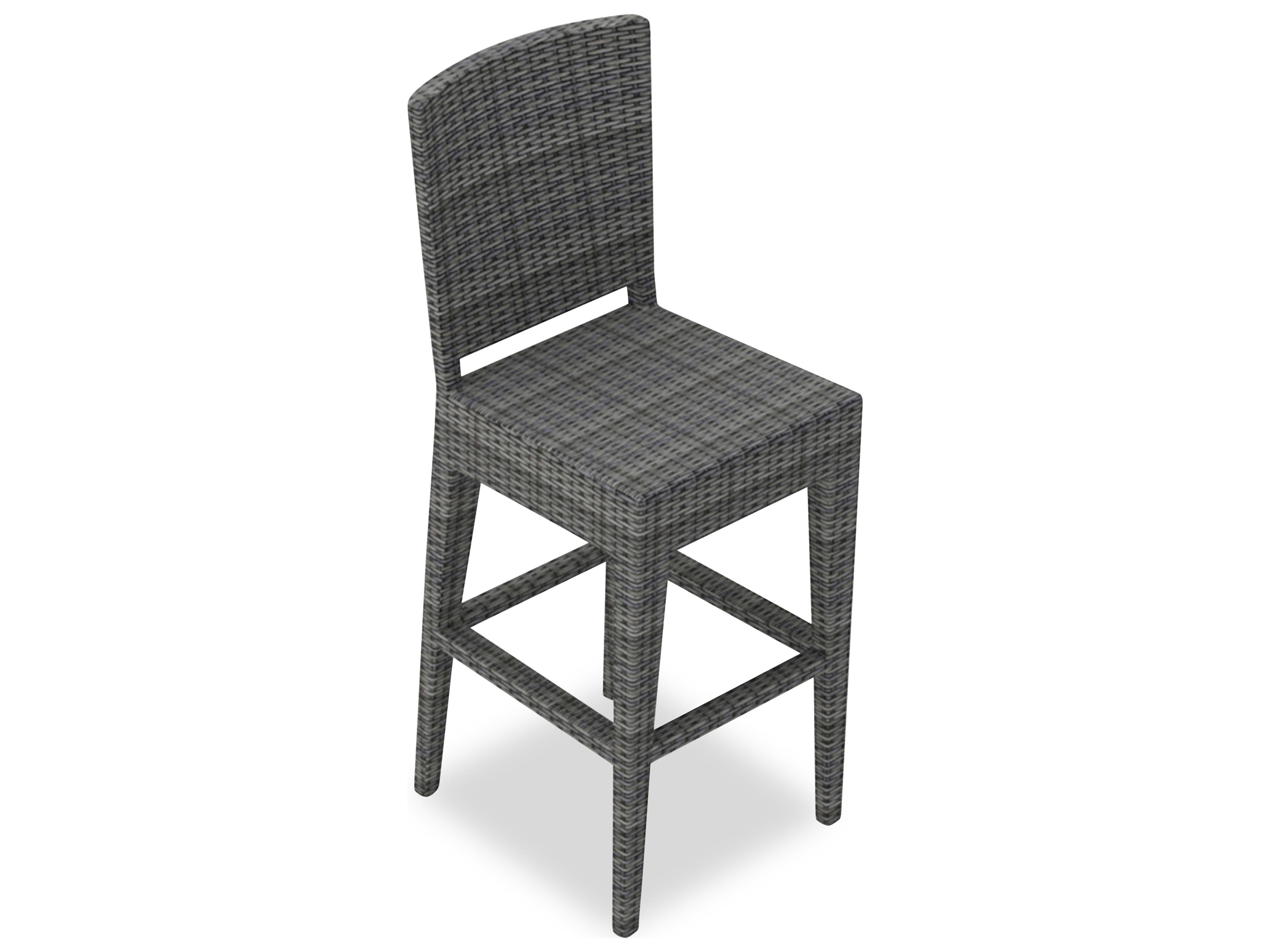 Harmonia Living District Wicker Patio Bar Chair