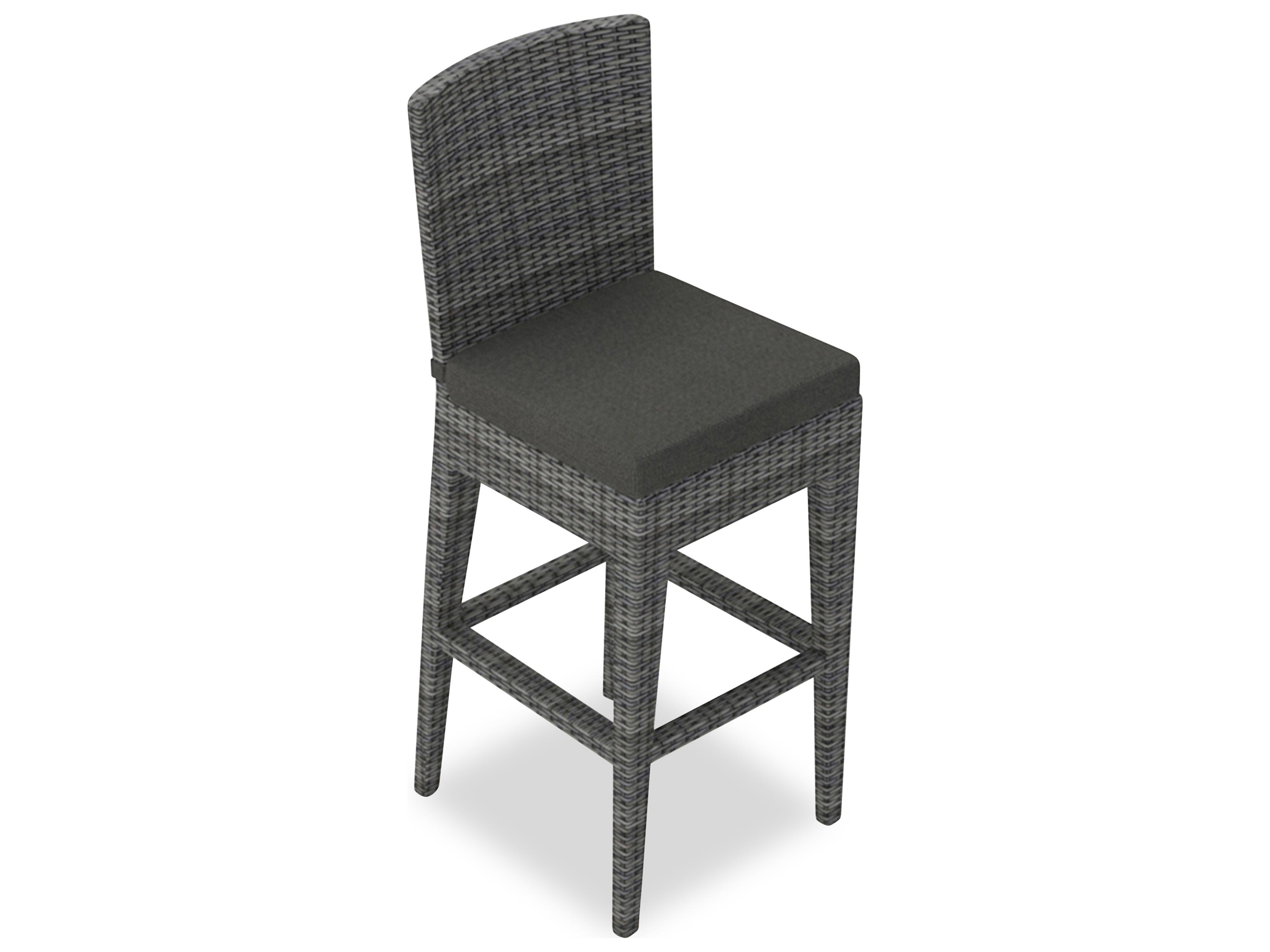 Harmonia Living District Wicker Patio Bar Chair