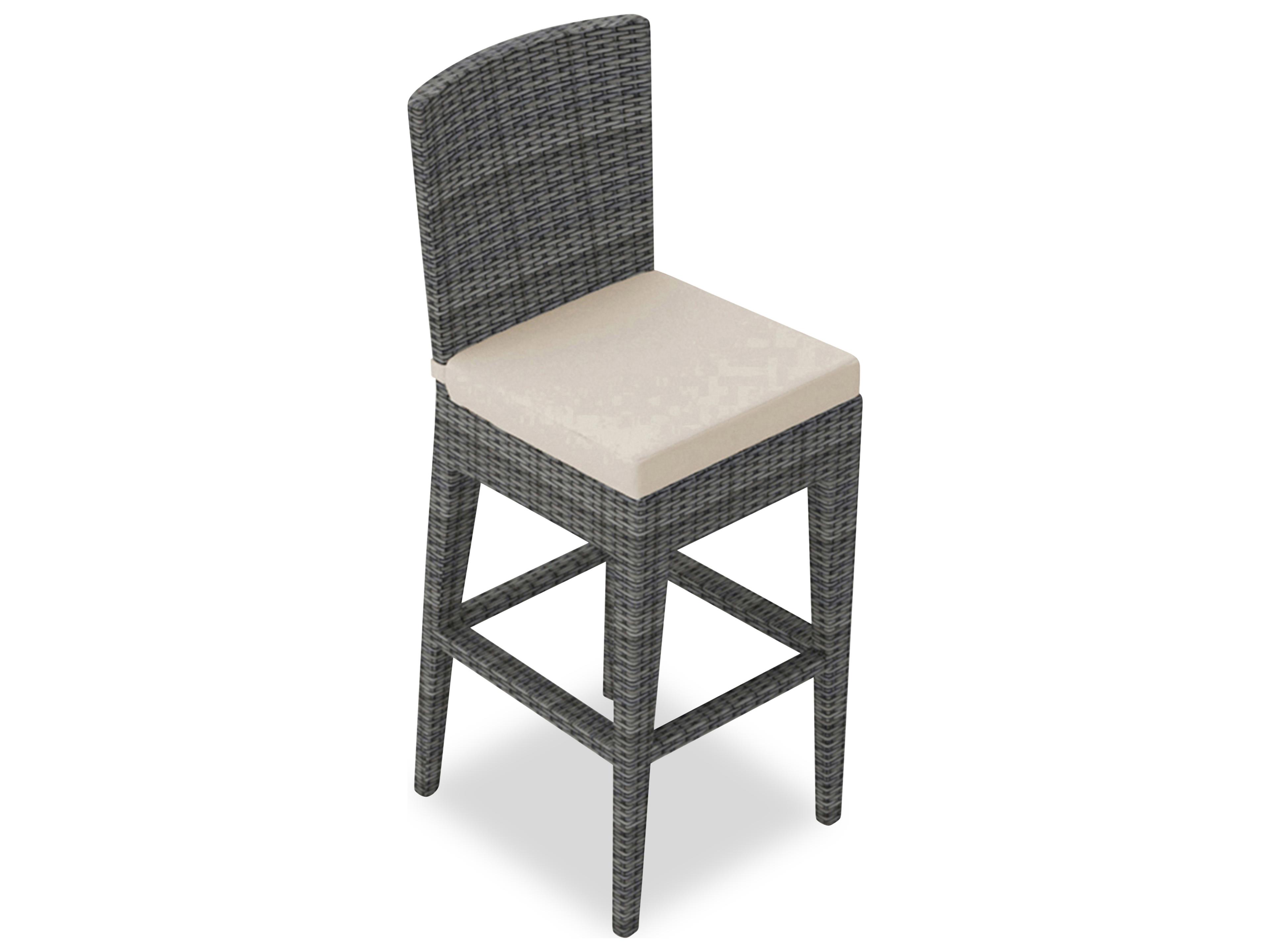 Harmonia Living District Wicker Patio Bar Chair