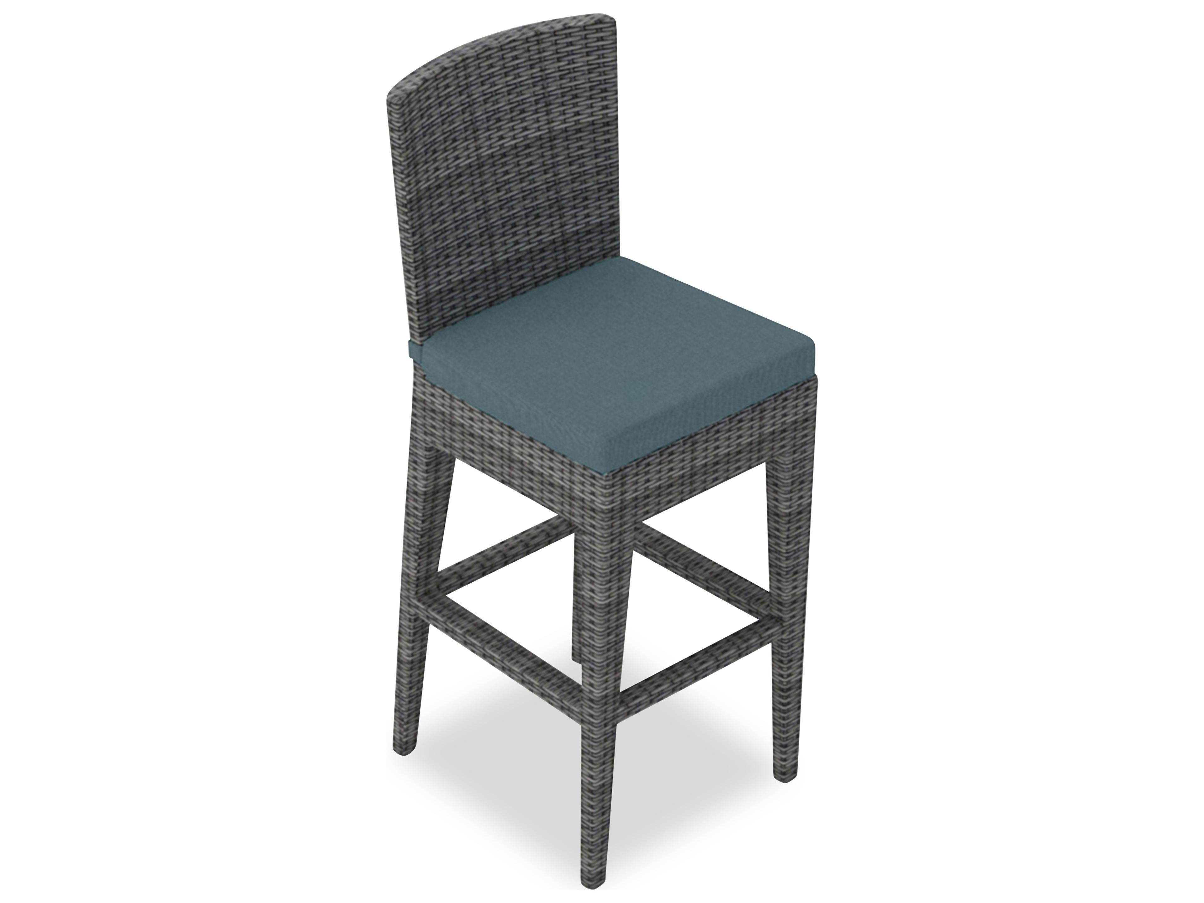 Harmonia Living District Wicker Patio Bar Chair