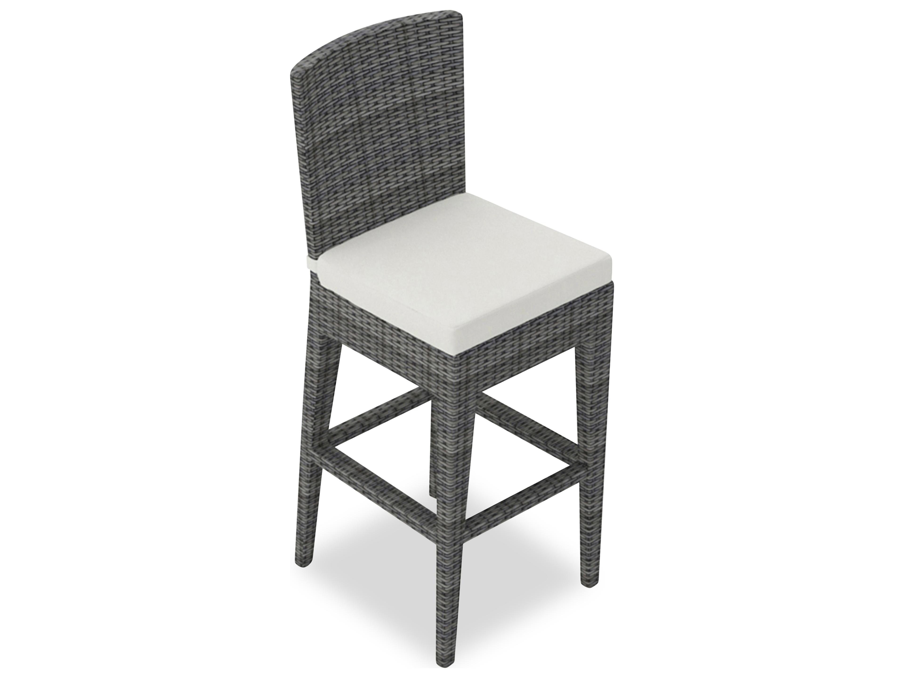 Harmonia Living District Wicker Patio Bar Chair