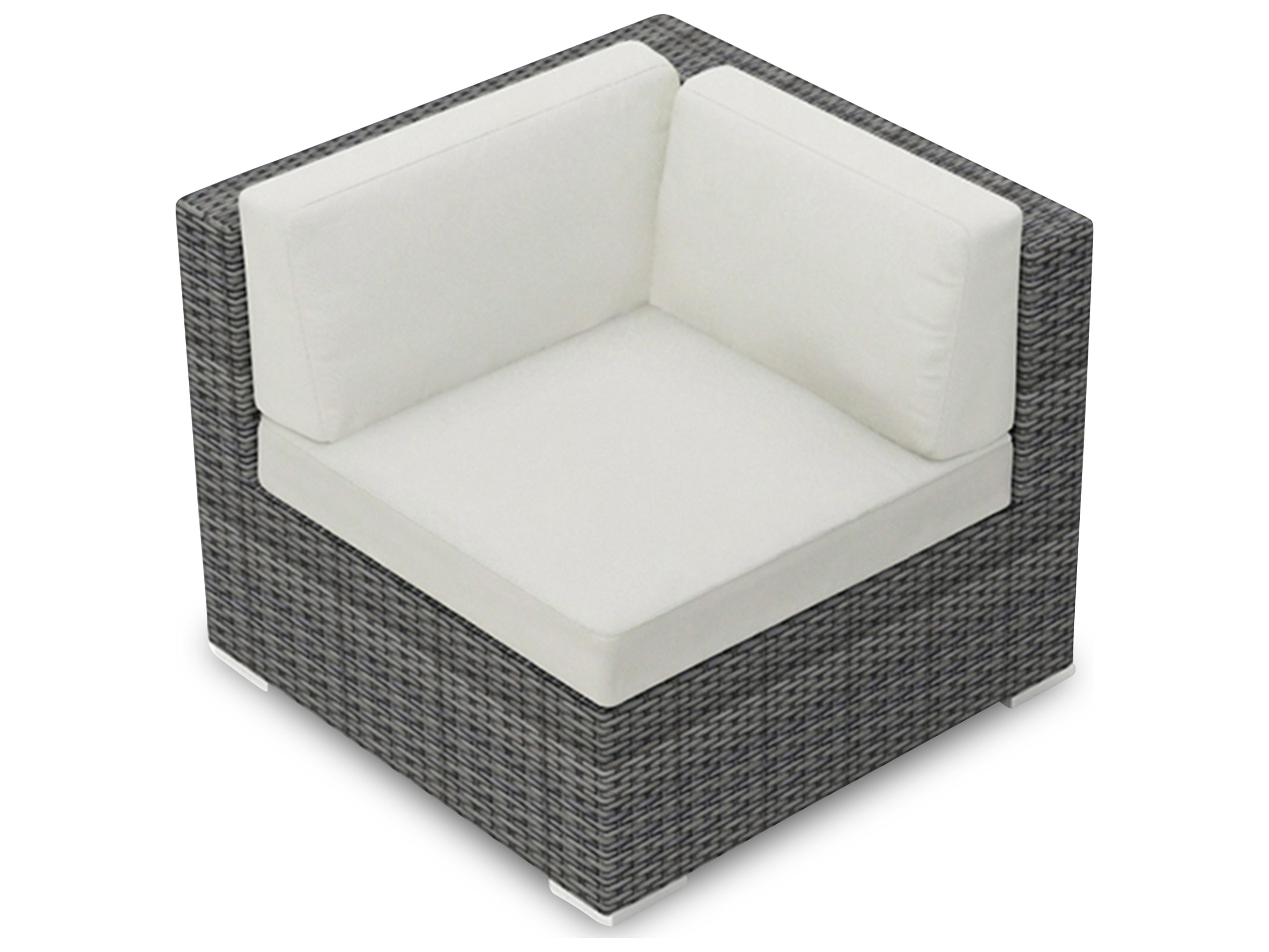 Harmonia Living District Wicker Corner Section Outdoor Lounge Chair
