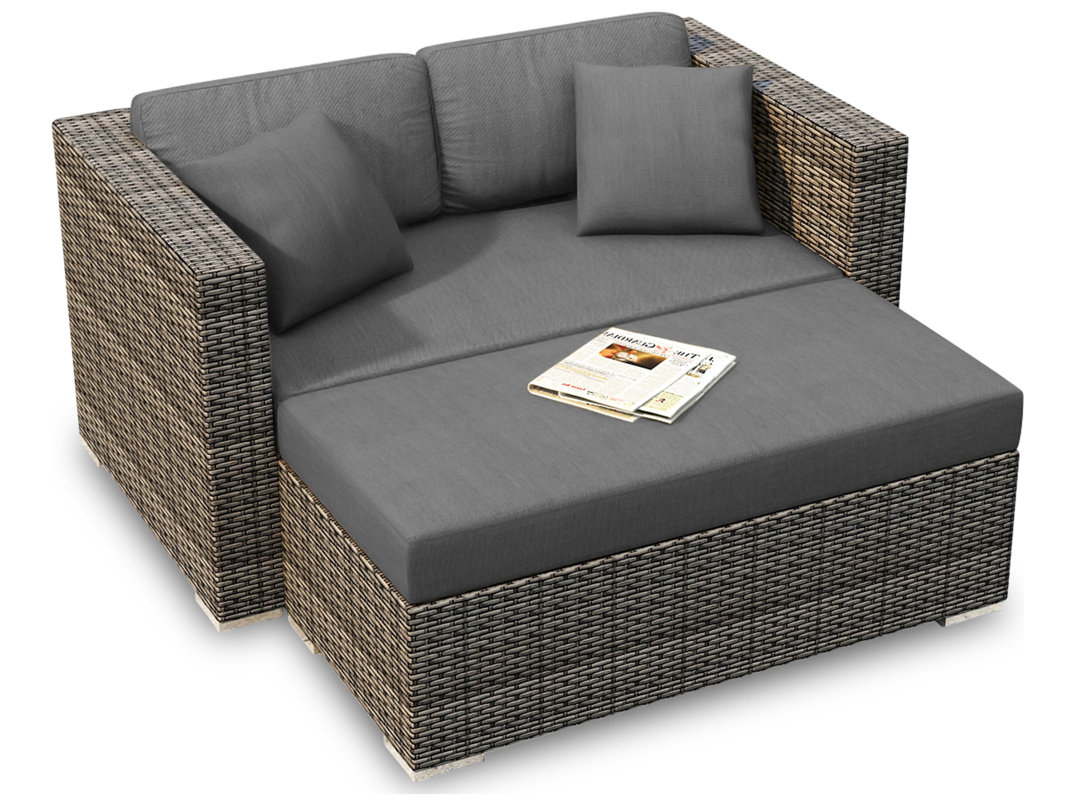 Harmonia Living District Wicker Day Lounger