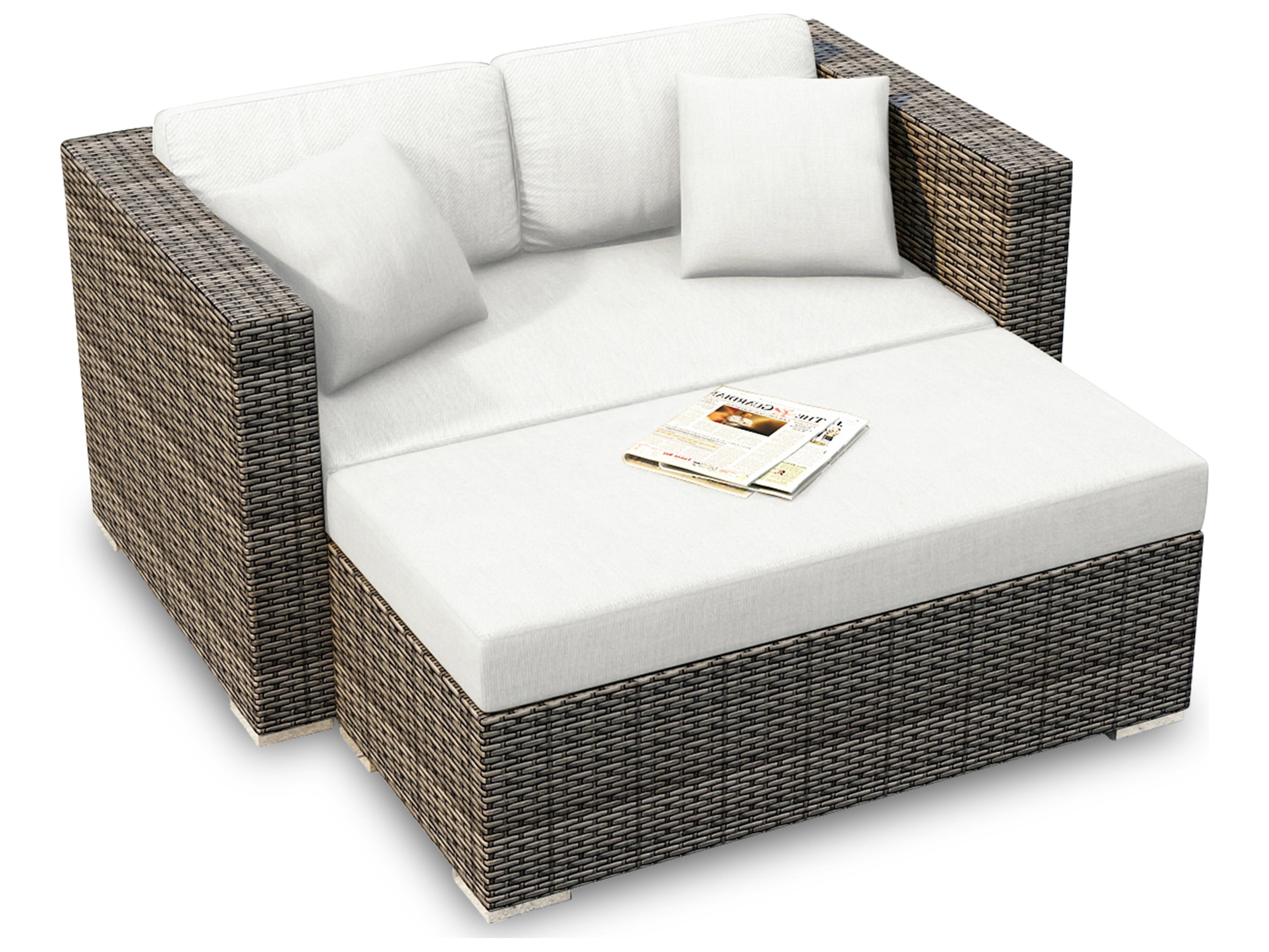 Harmonia Living District Wicker Day Lounger