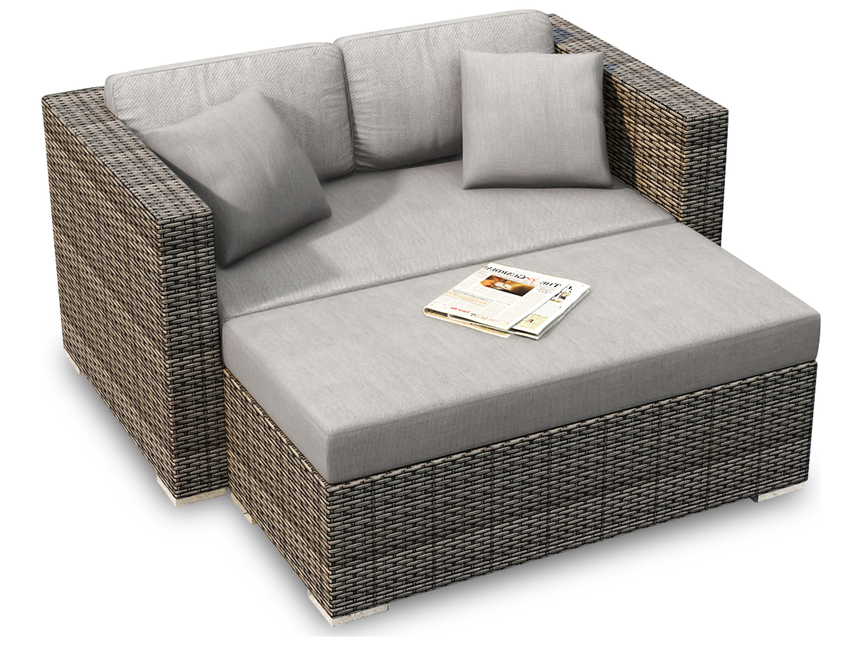 Harmonia Living District Wicker Day Lounger