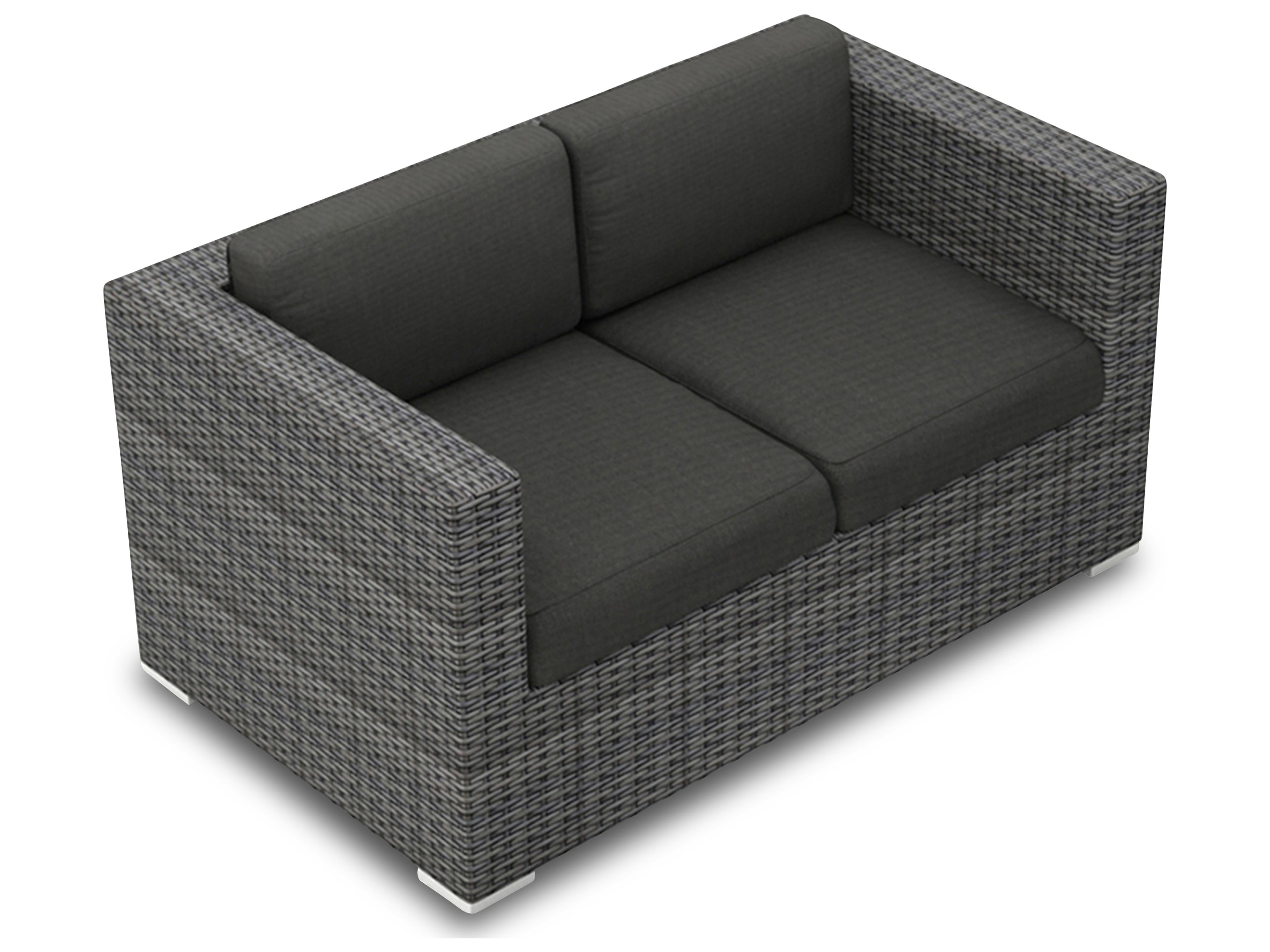 Harmonia Living District Wicker Outdoor Loveseat