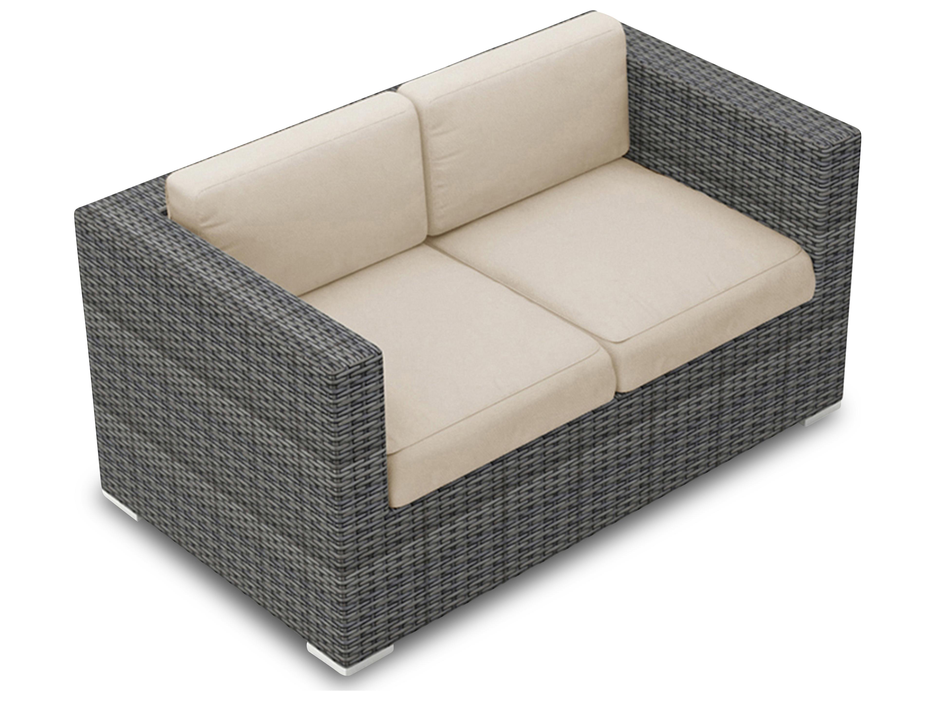 Harmonia Living District Wicker Outdoor Loveseat
